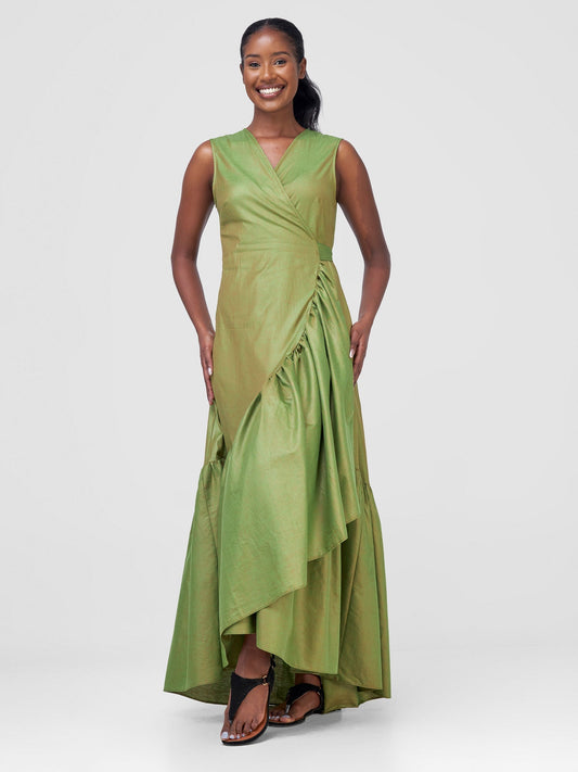 Safari Kikoy Wrap Dress - Parrot