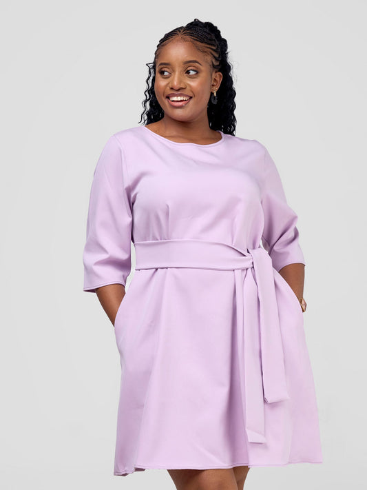 Vivo Laika 3/4 Sleeve Tent Dress - Peach