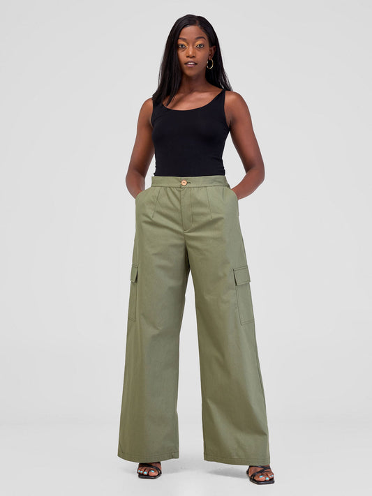 Safari Hawi Cargo Pants - Olive Green