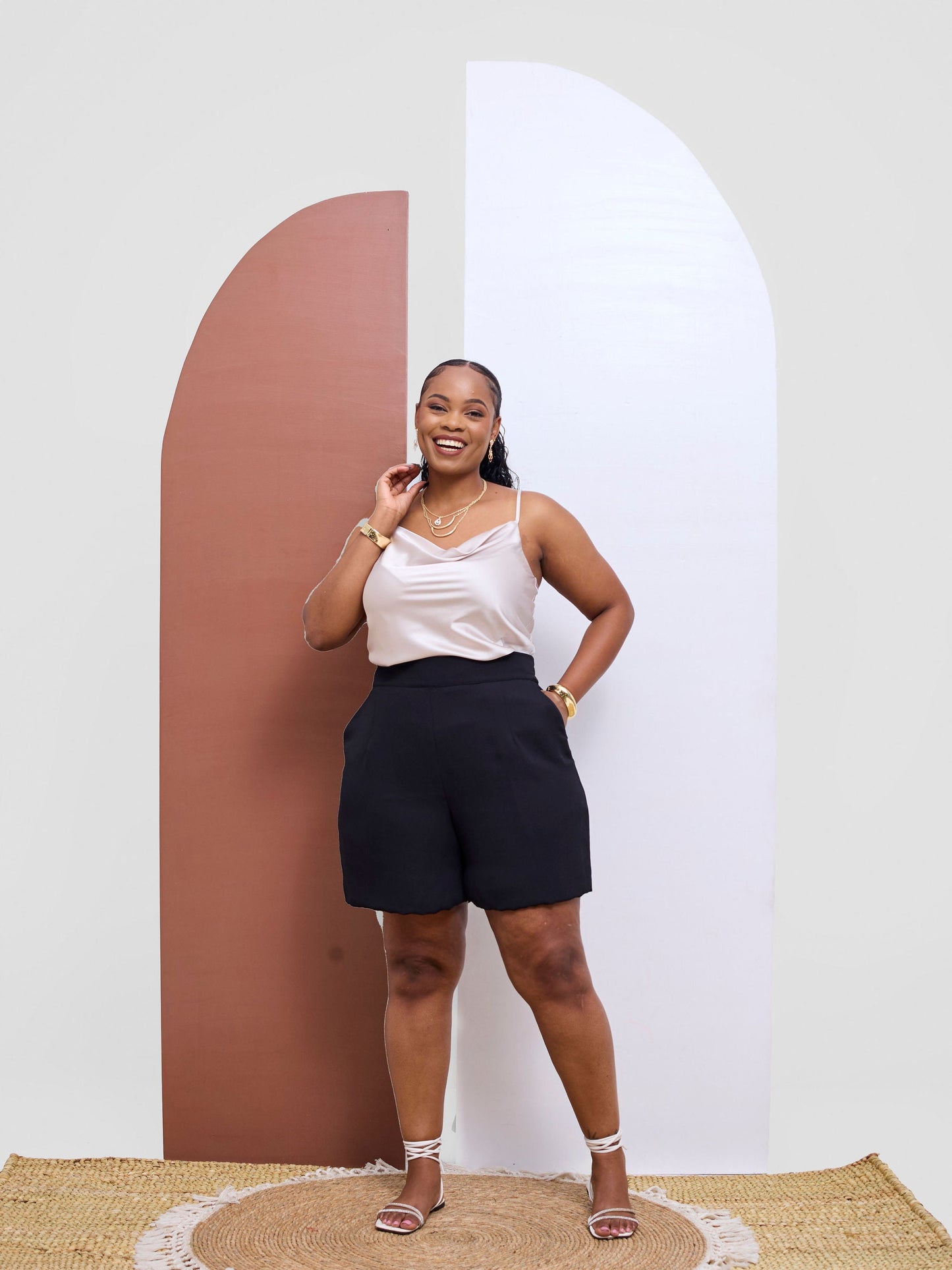 Vivo Chiffon Shorts - Navy