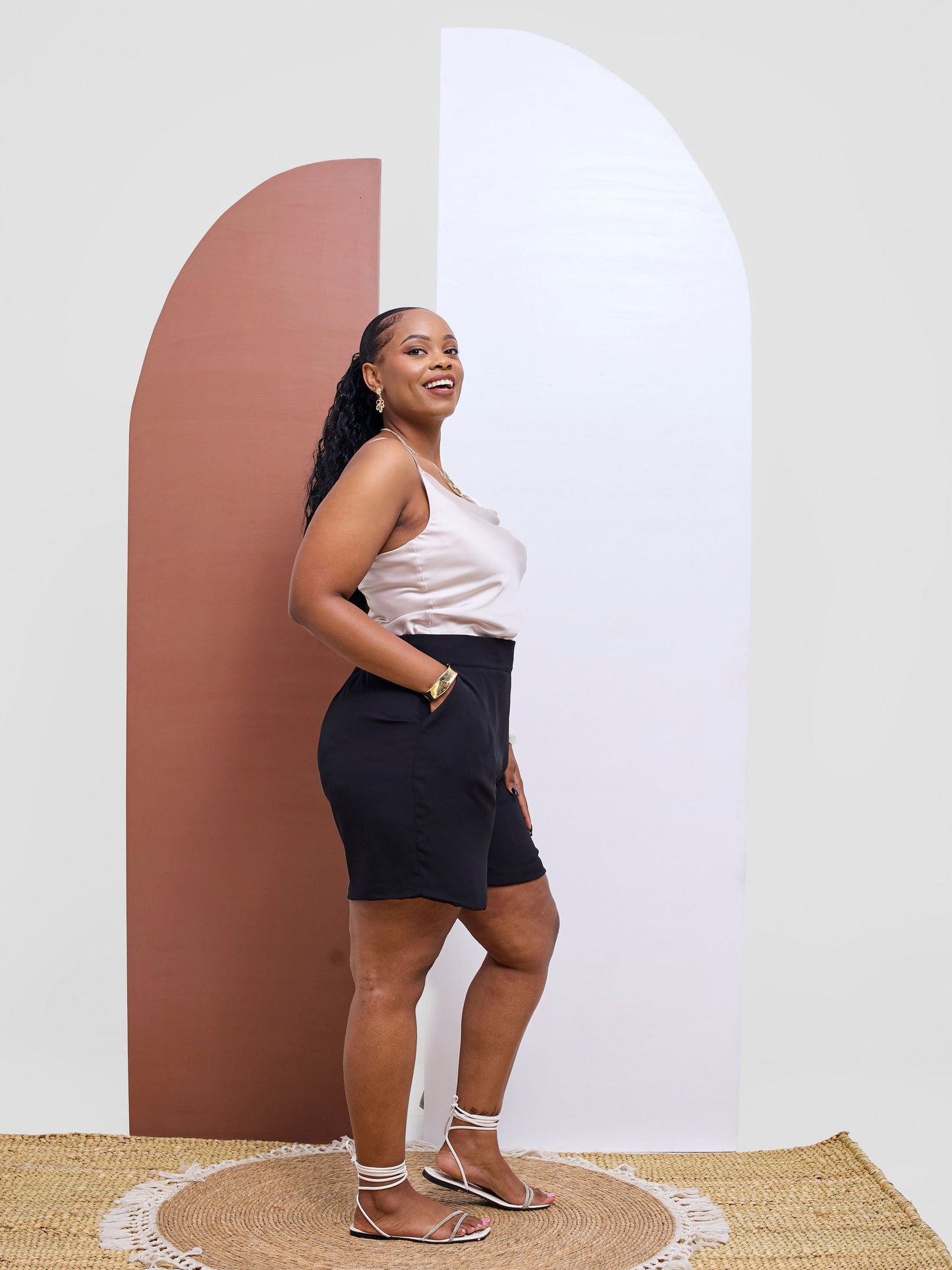 Vivo Chiffon Shorts - Navy