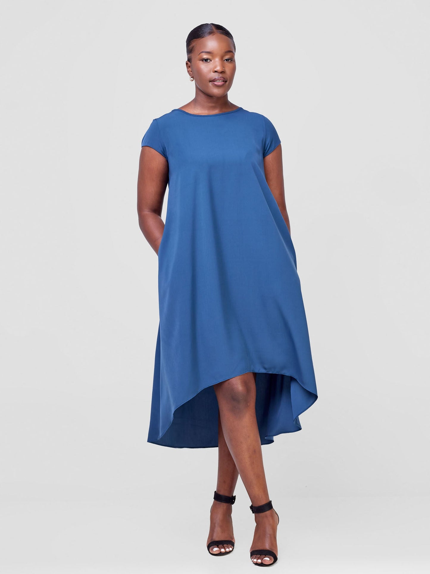 Vivo Jema High Low Tent Dress - Teal