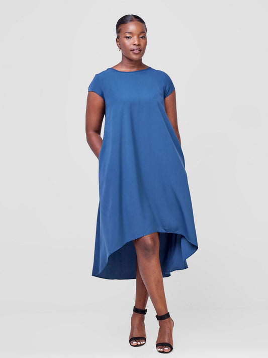 Vivo Jema High Low Tent Dress - Teal