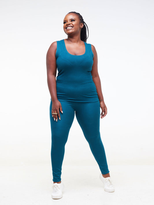 Zoya Basic Val Tank Top - Teal