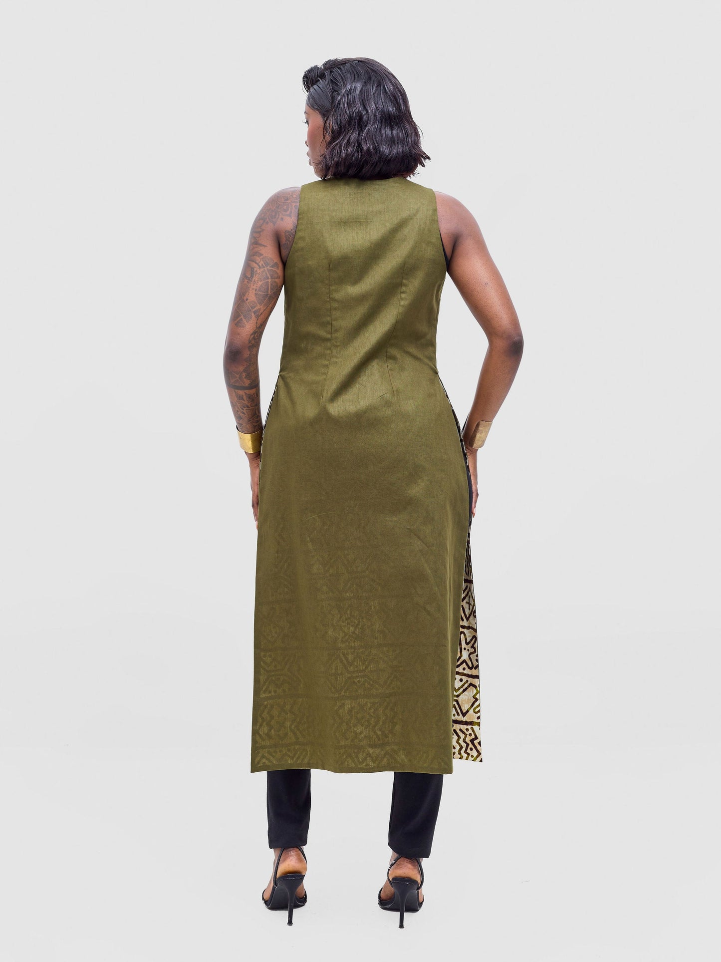 Safari Tiwa Reversible Tie Kimono - Hunters + Lulu Print