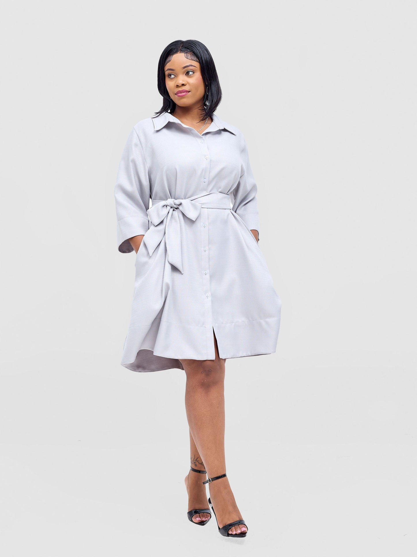 Vivo Analo Dress Coat - Grey