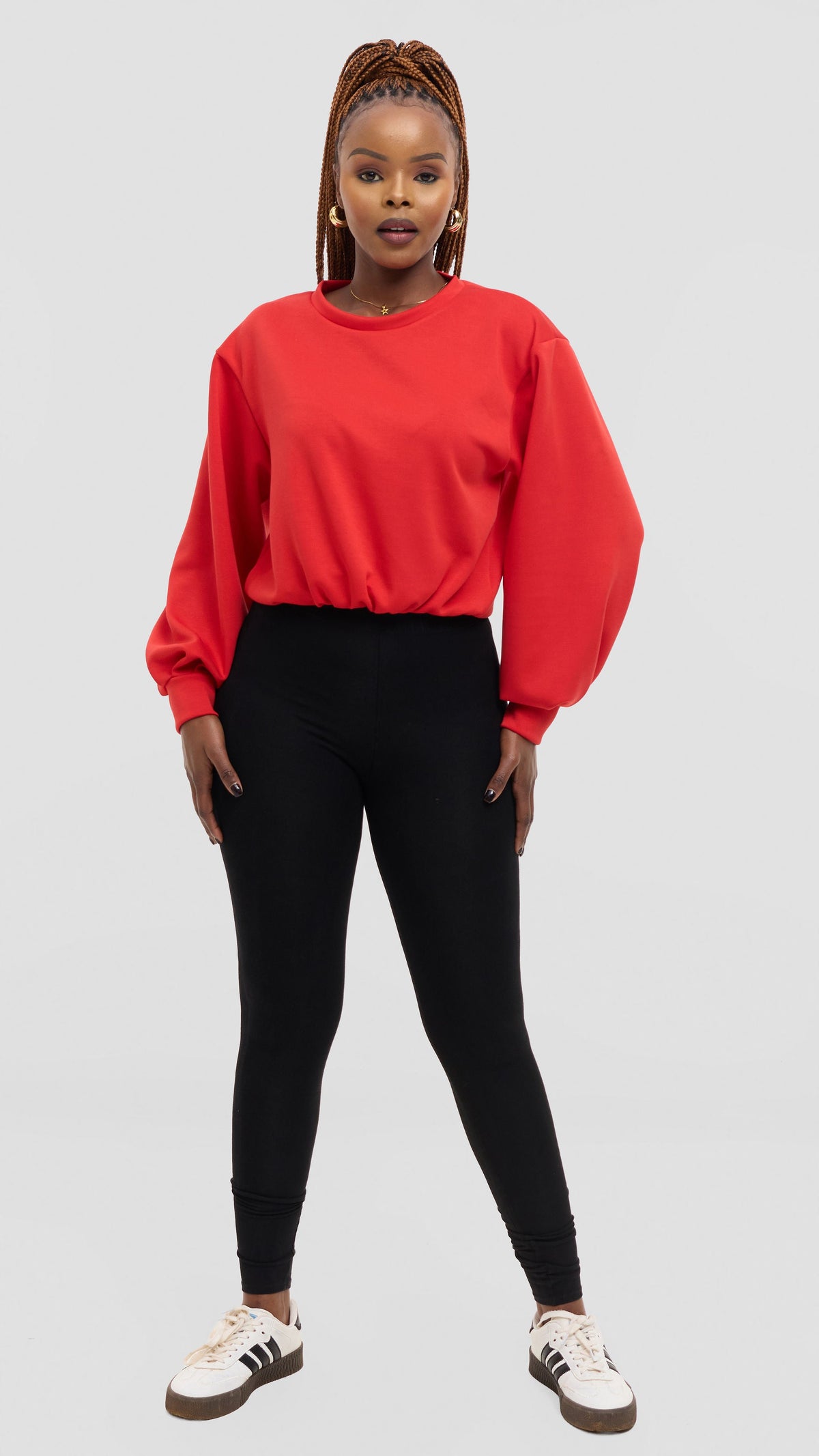 Vivo Sweatshirt in Scuba - Red