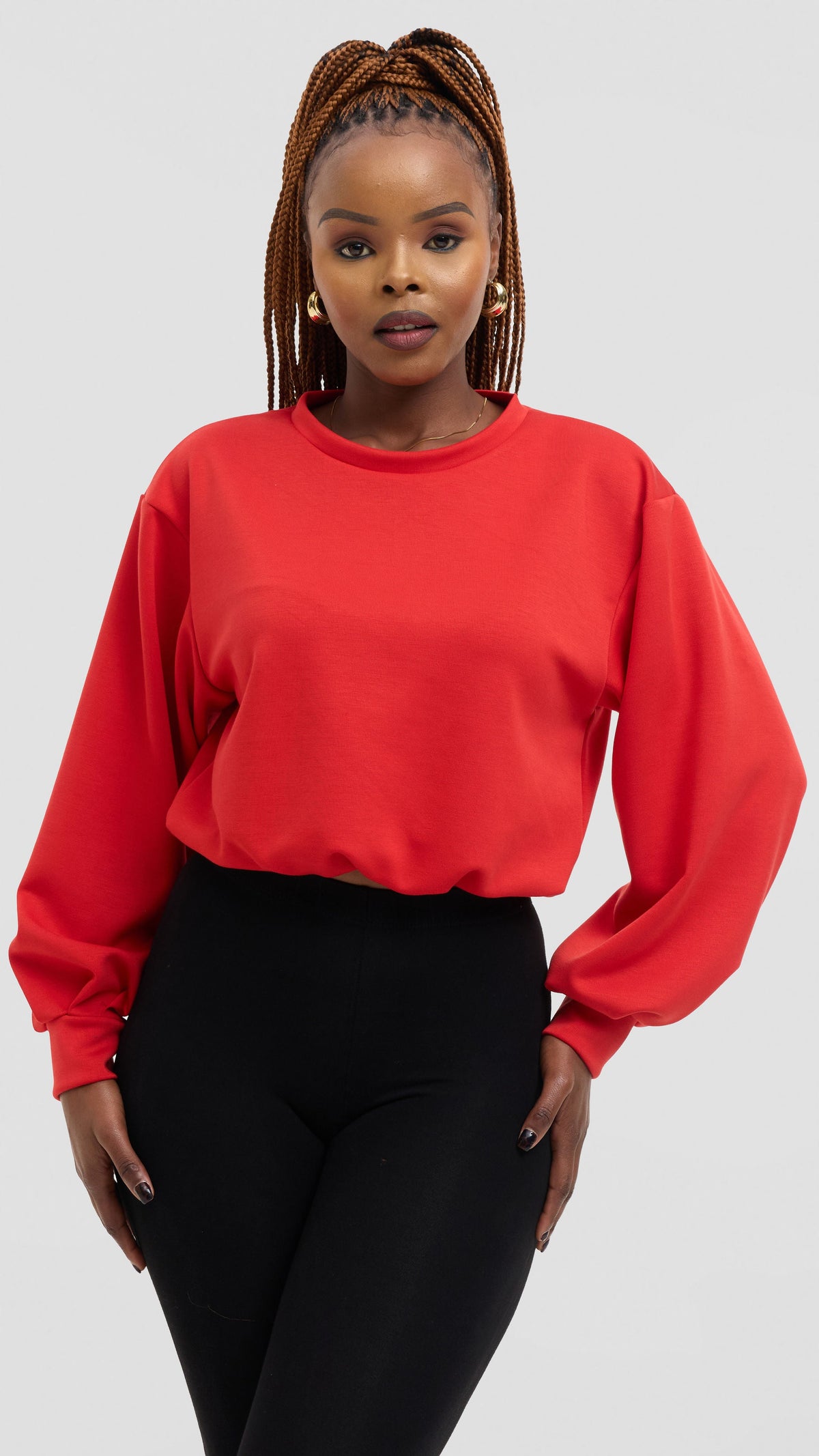 Vivo Sweatshirt in Scuba - Red