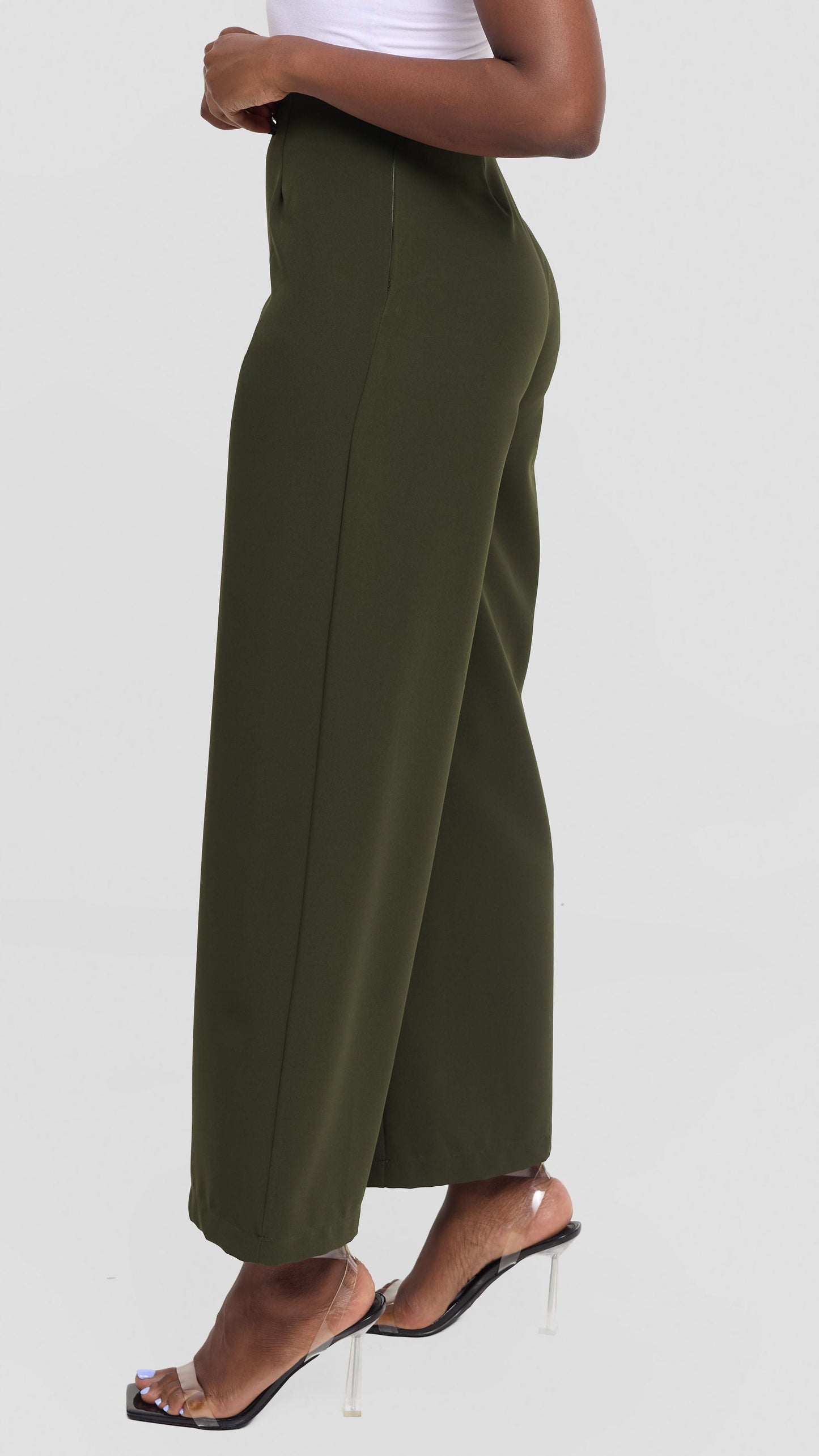 Vivo Tatili Wide Leg Pants in Heavy Crepe - Dark Hunters