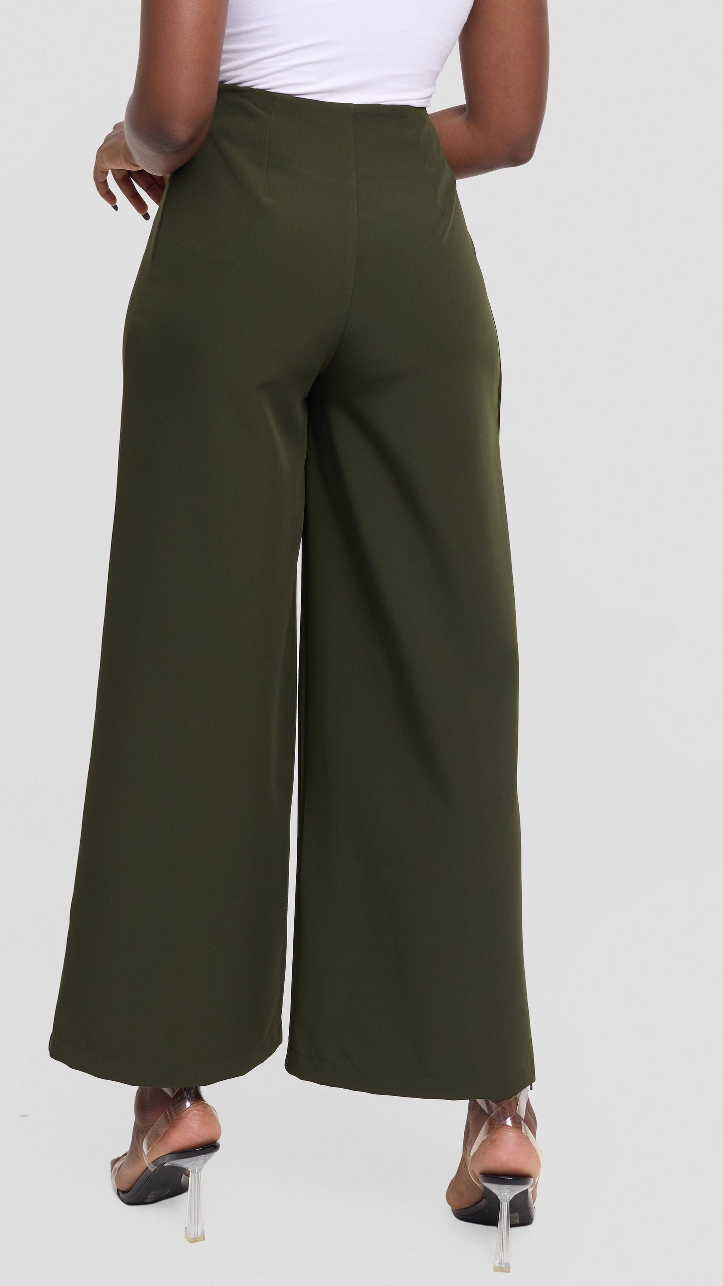 Vivo Tatili Wide Leg Pants in Heavy Crepe - Dark Hunters