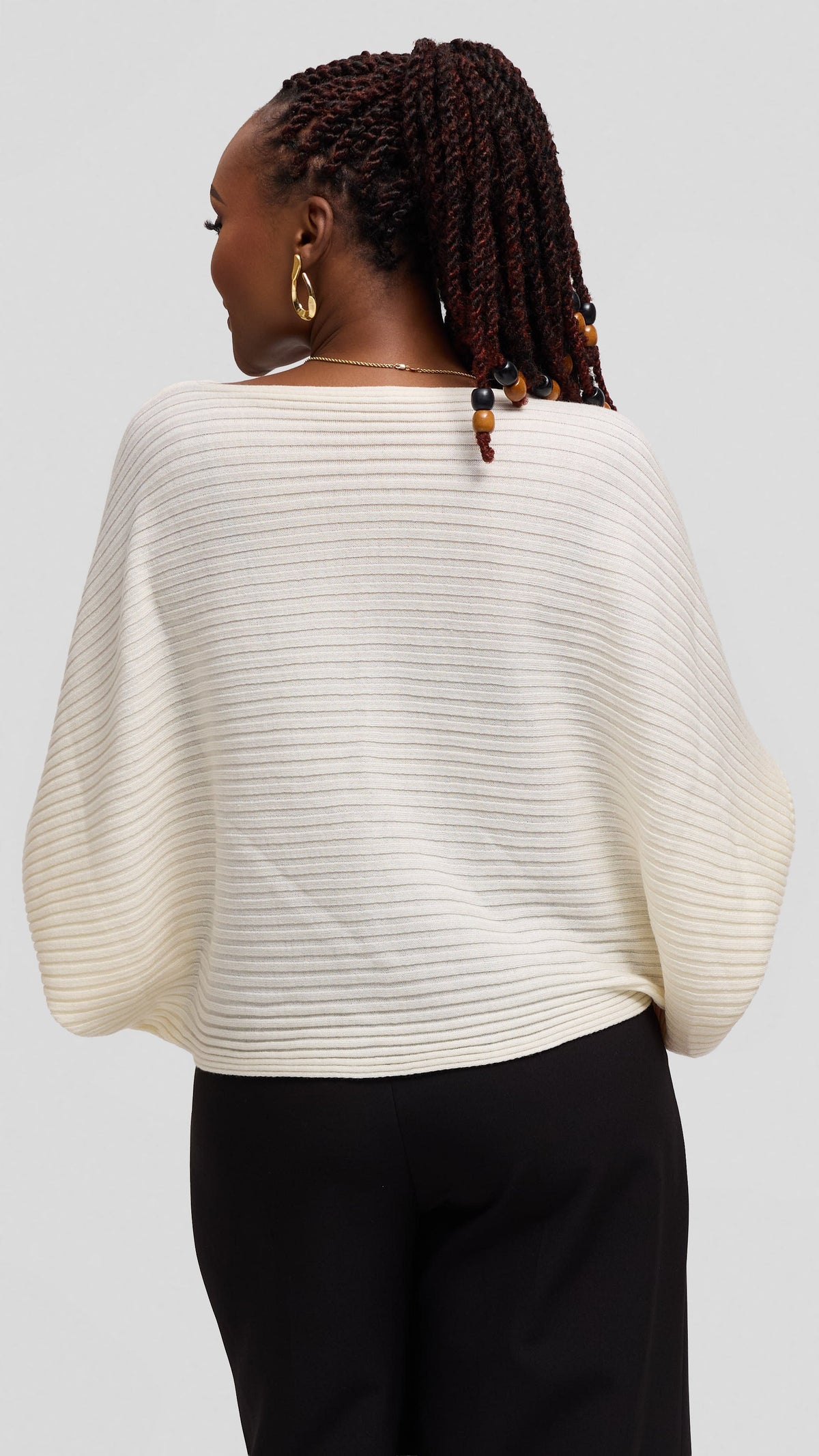 Vivo Balloon Sleeved Sweater - Off White