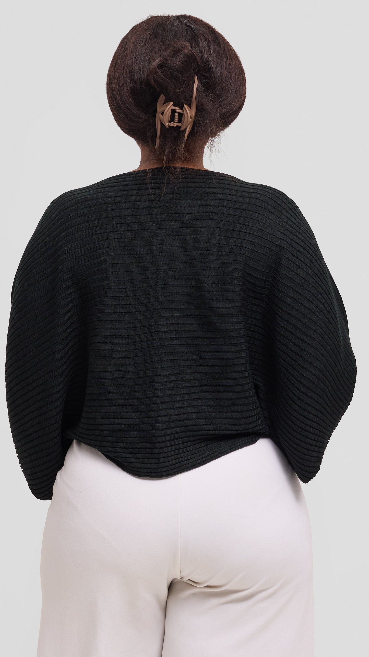 Vivo Balloon Sleeved Sweater - Black
