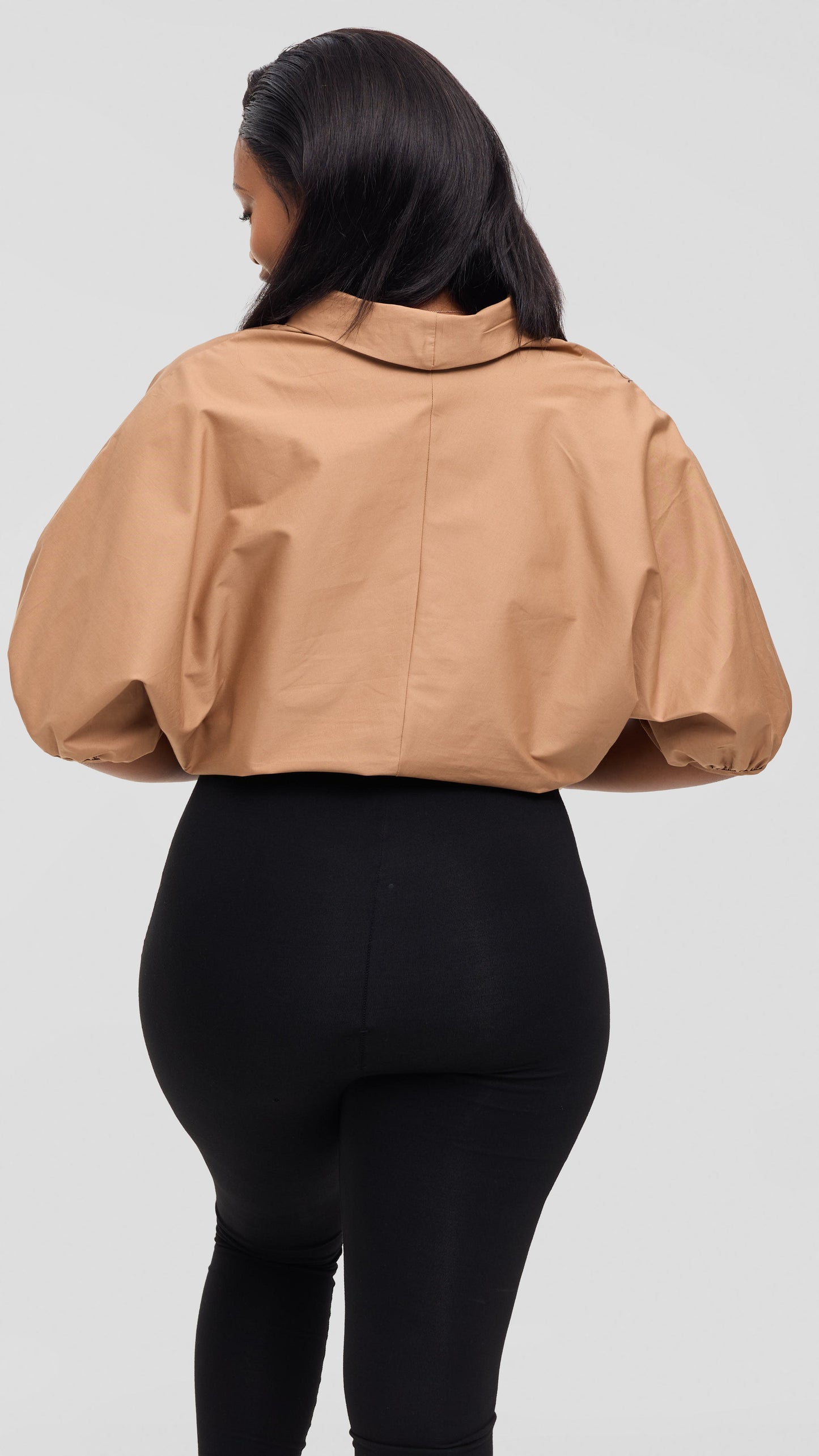 Safari by Vivo Njano Drawstring Top in Cotton - Tan