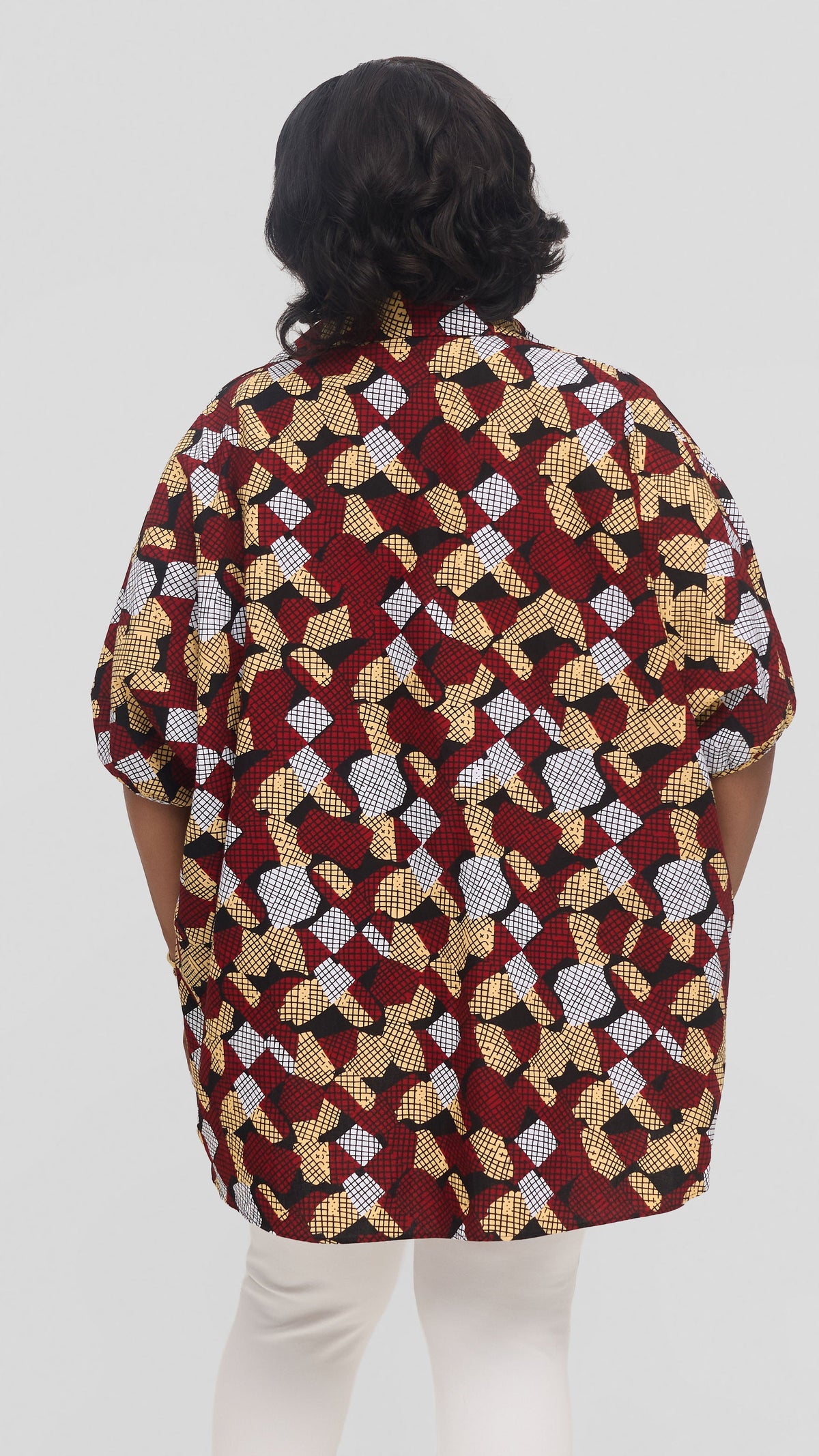 Safari by Vivo Tafari High Low Top in Kitenge - Hatua Print