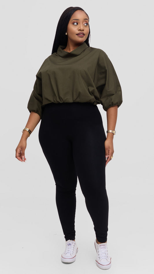 Safari by Vivo Njano Drawstring Top in Cotton - Dark Hunters