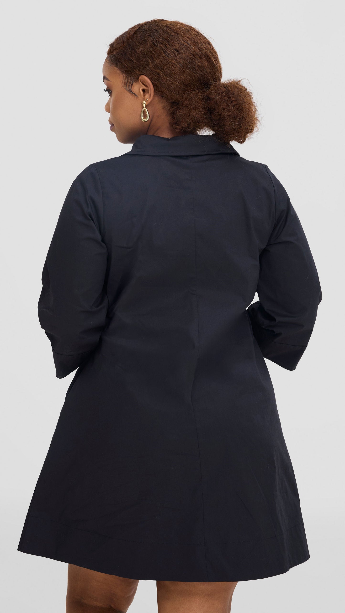 Safari by Vivo Mansi Wide Hem Embroidered Tent Dress -  Black