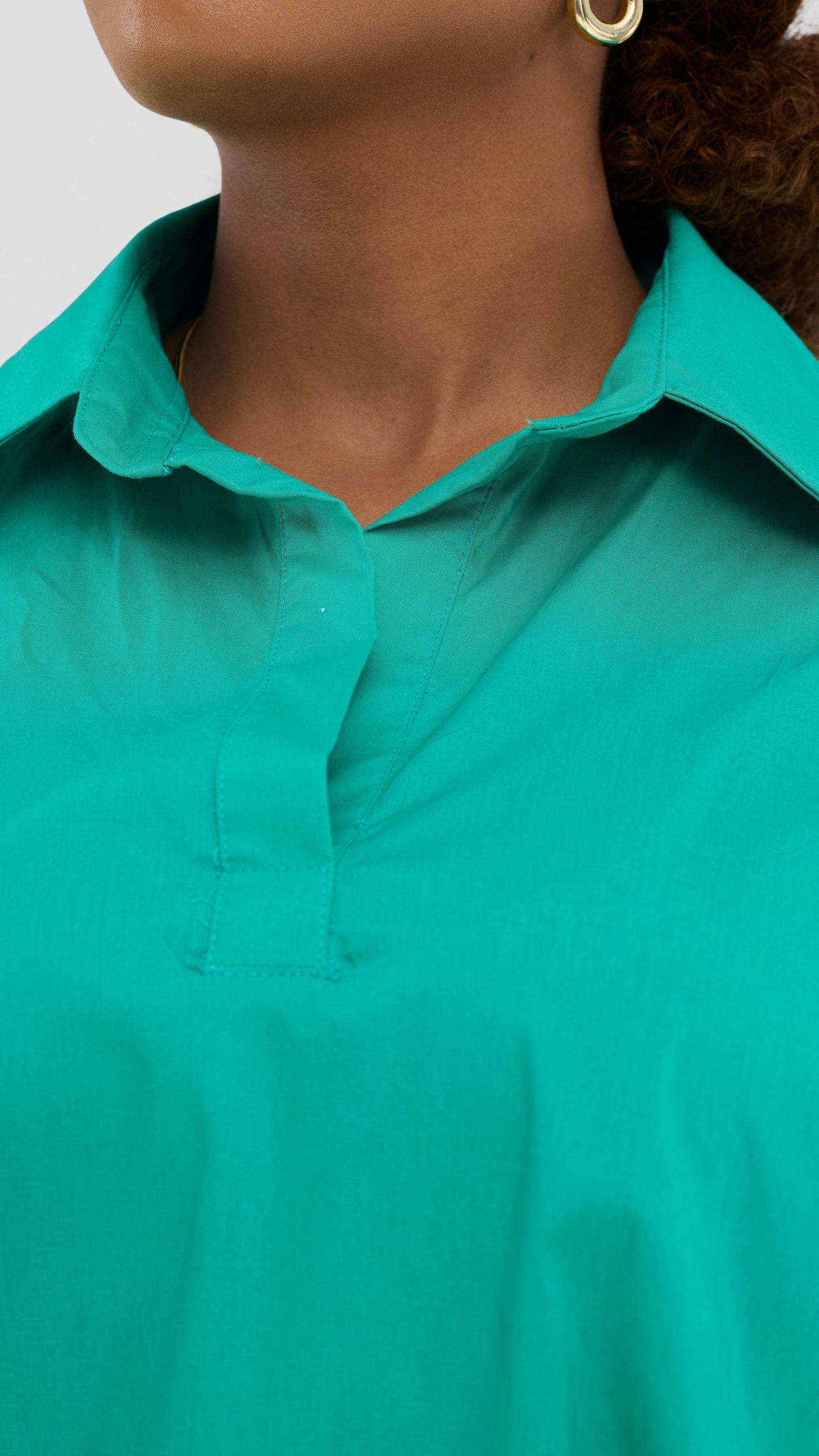 Vivo Cotton High Low Top - Sea Green