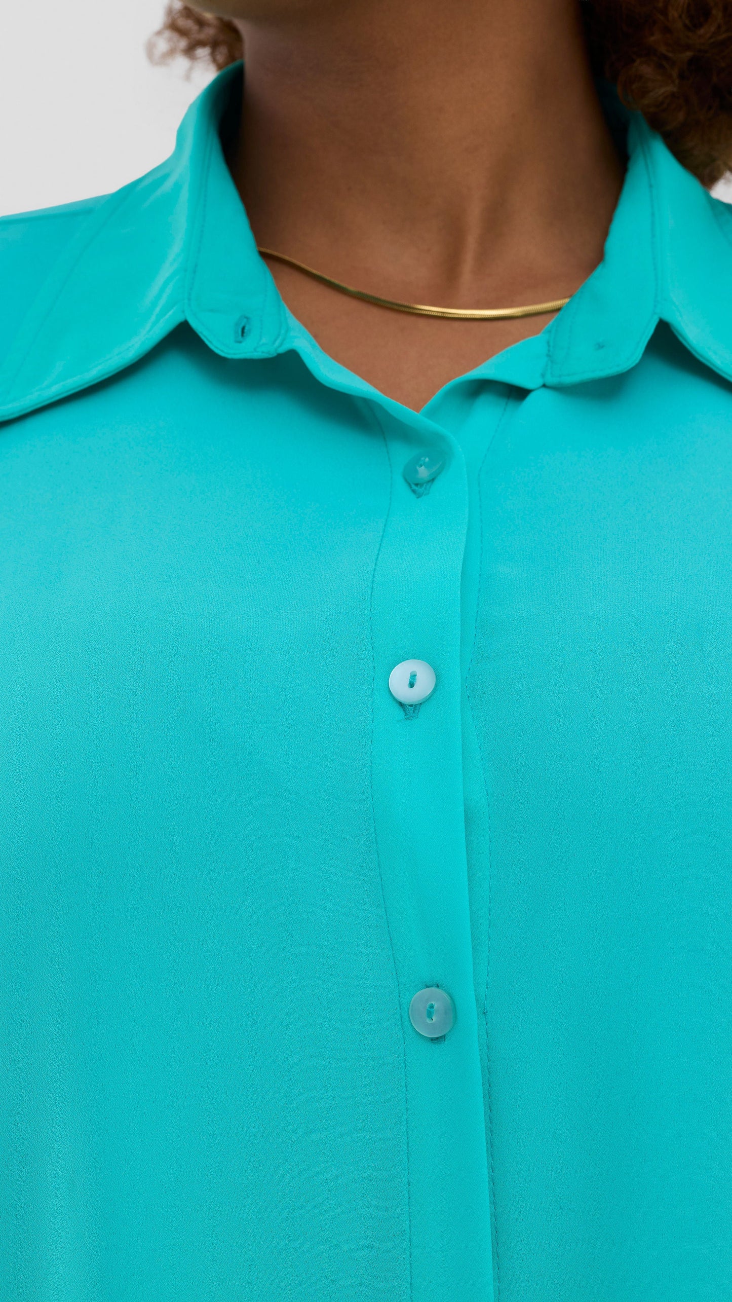 Vivo Iyana Cape Top In Chiffon - Sea Green