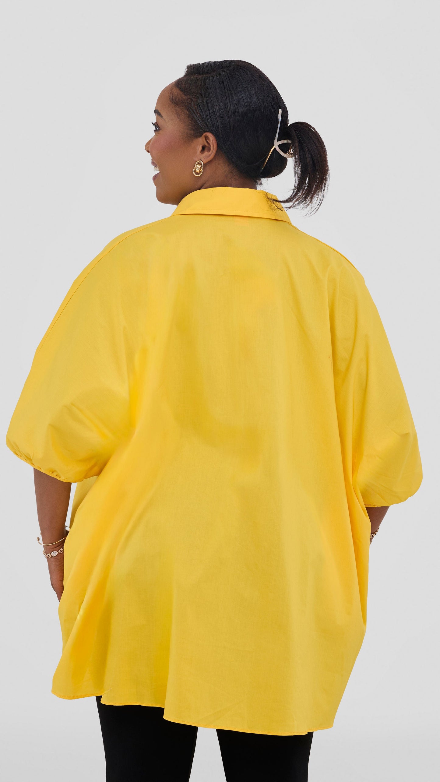 Vivo Cotton High Low Top - Mustard
