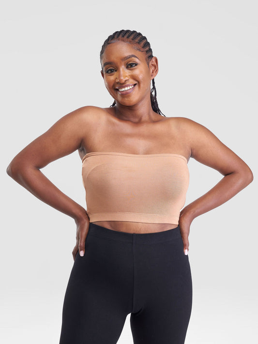 Zoya Basic Jersey Bandeau  - Tan