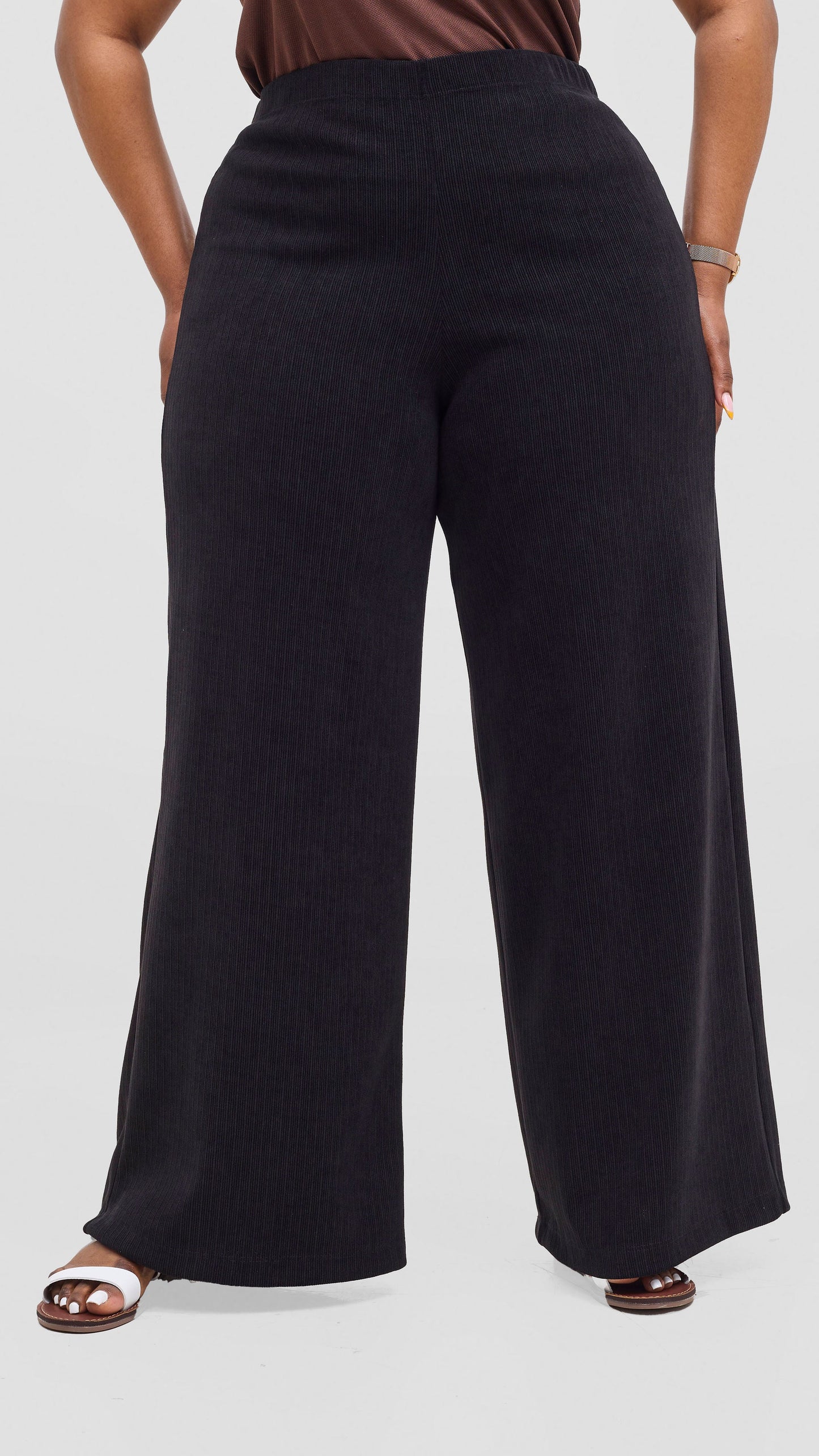 Vivo Alani Pallazo Pants - Black