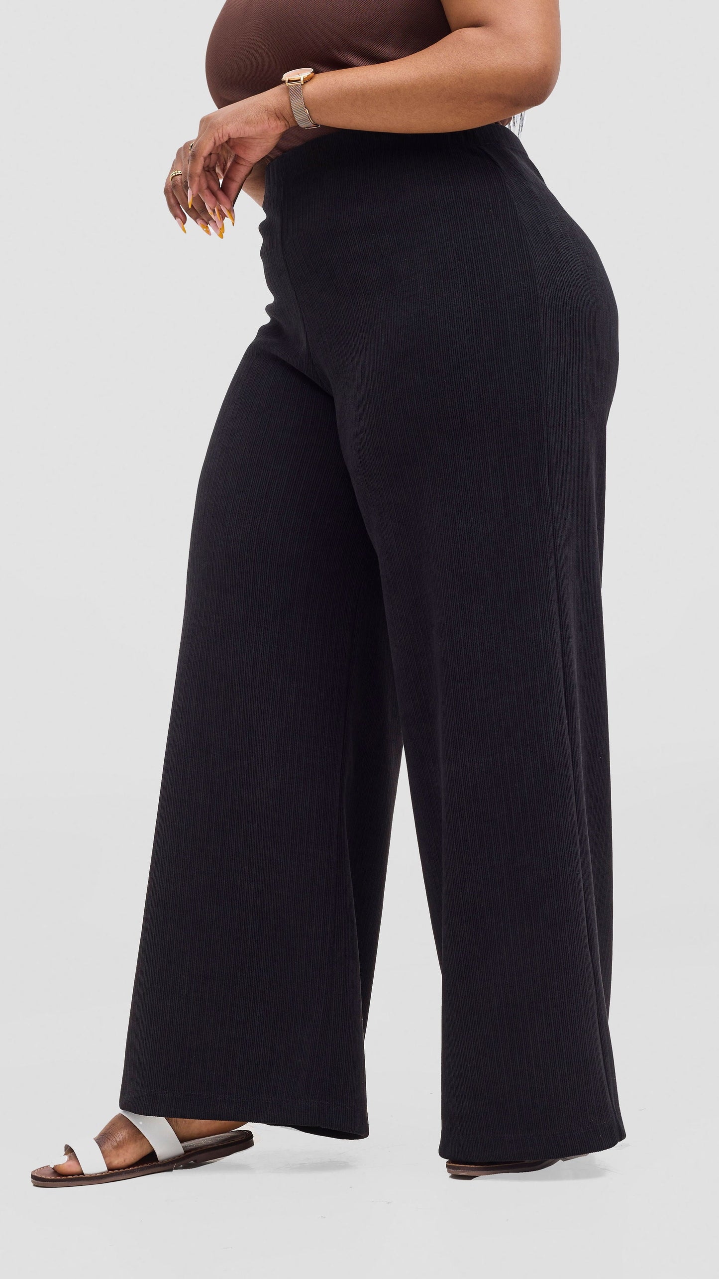 Vivo Alani Pallazo Pants - Black