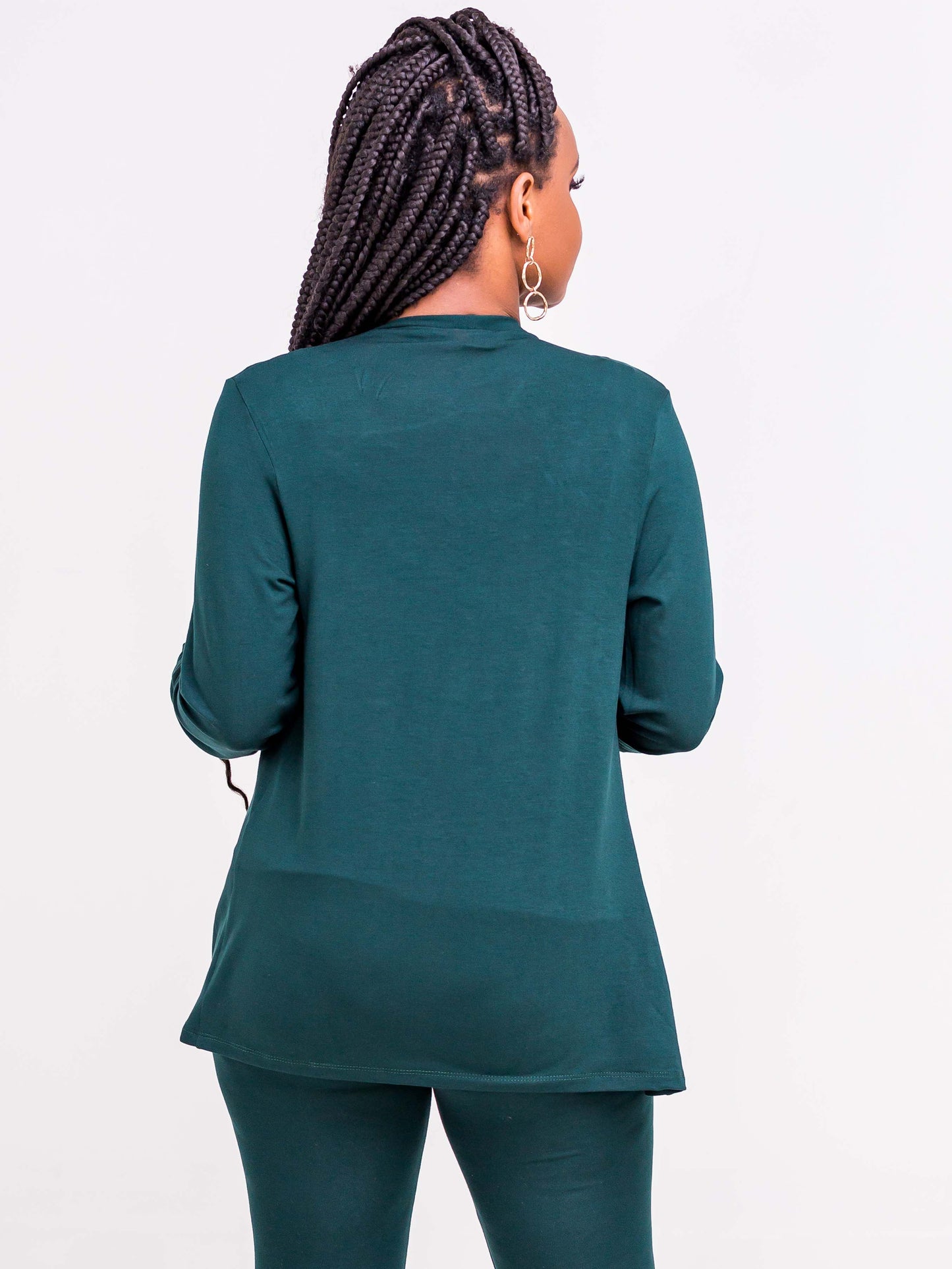 Vivo Everyday Short Waterfall in Jersey - Dark  Green