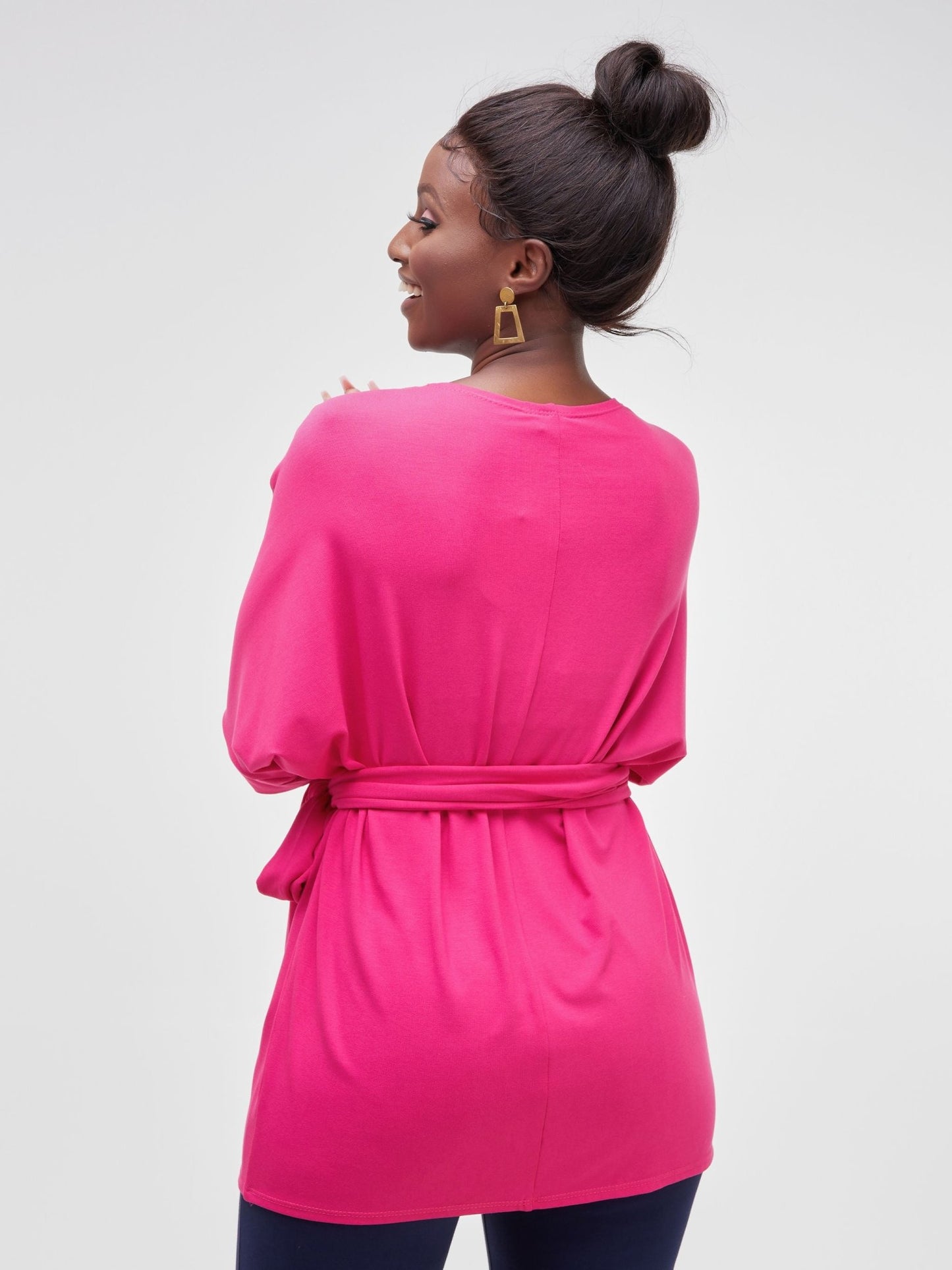 Vivo Basic Abby Loose Top - Pink
