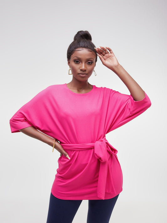 Vivo Basic Abby Loose Top - Pink