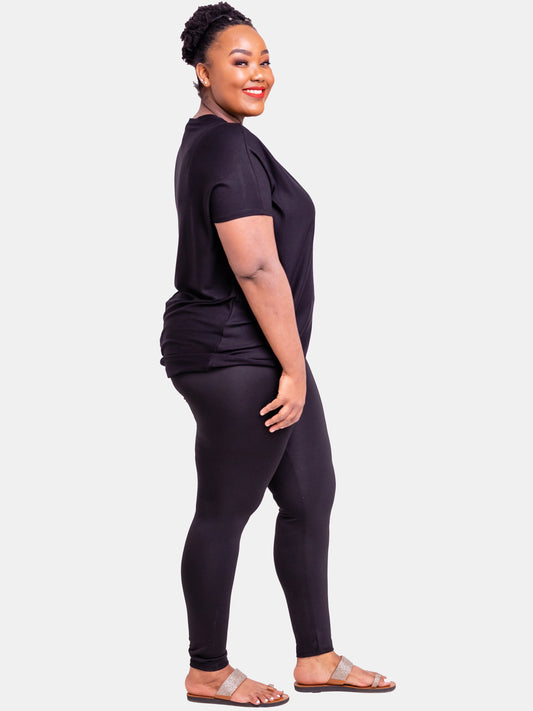 Zoya Capri Leggings - Black - Shop Zetu