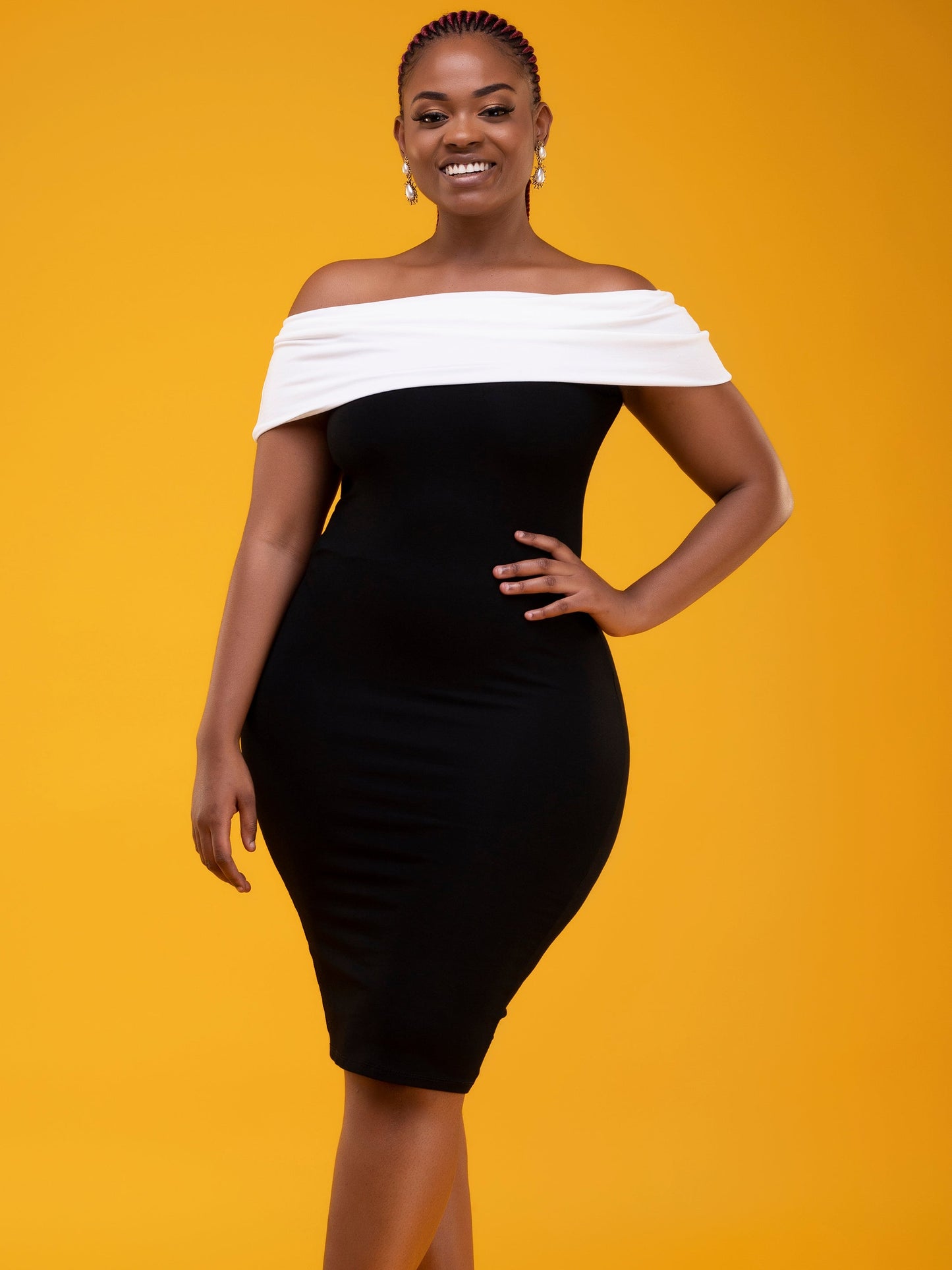 Vivo Basic Dada Bodycon Dress - Black