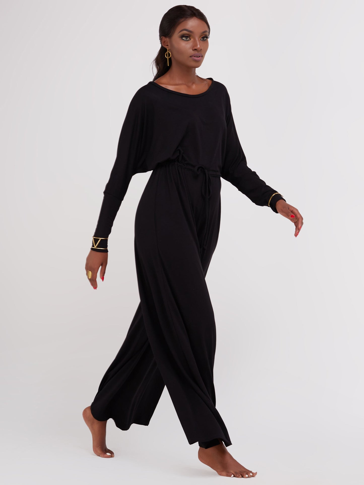 Vivo Lulu Dolman Jumpsuit - Black