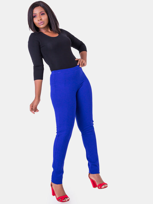Vivo Panelled Leisure Pants - Royal Blue - Shop Zetu