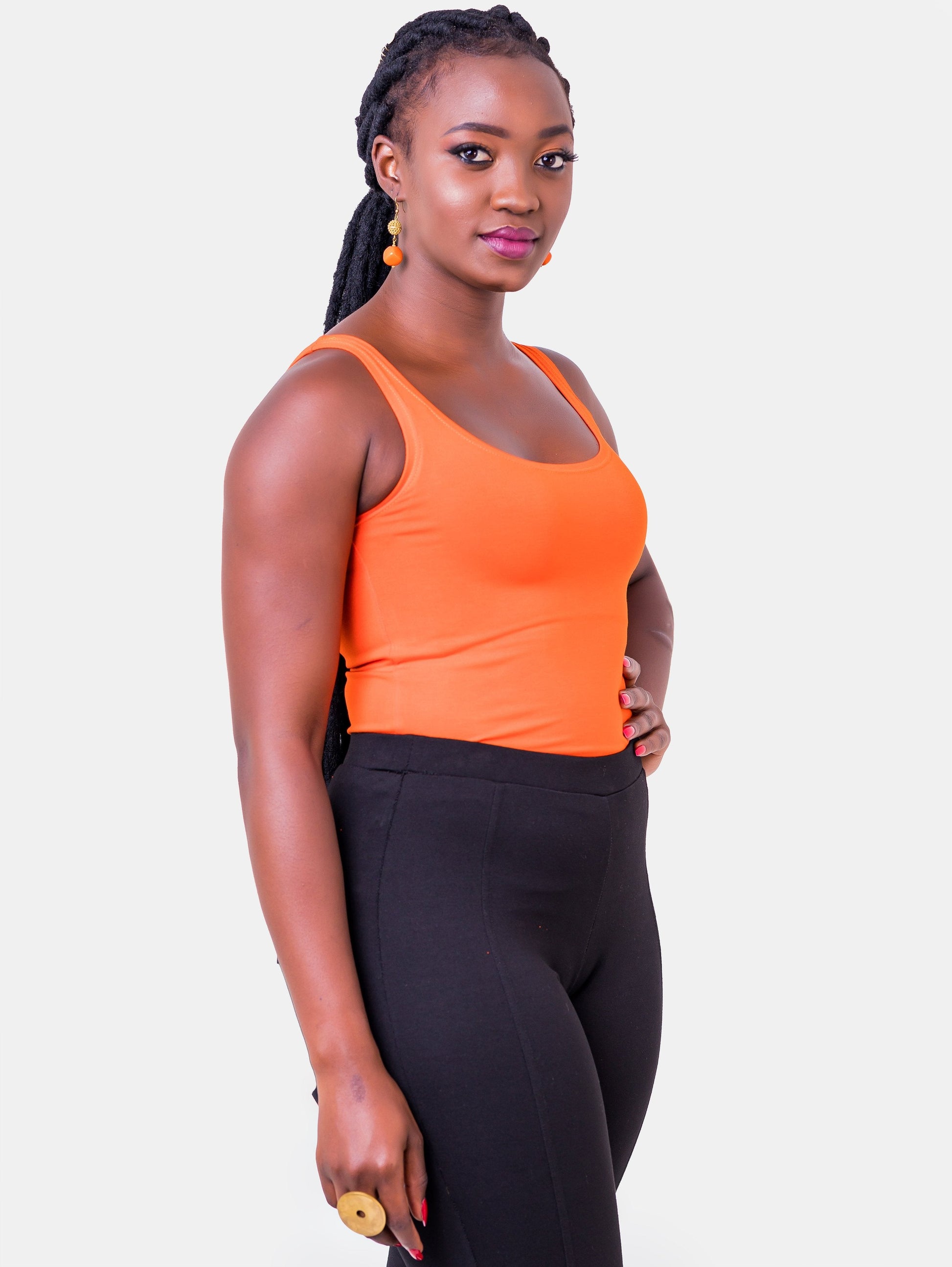 Vivo Basic Tank Tops - Orange - Shop Zetu