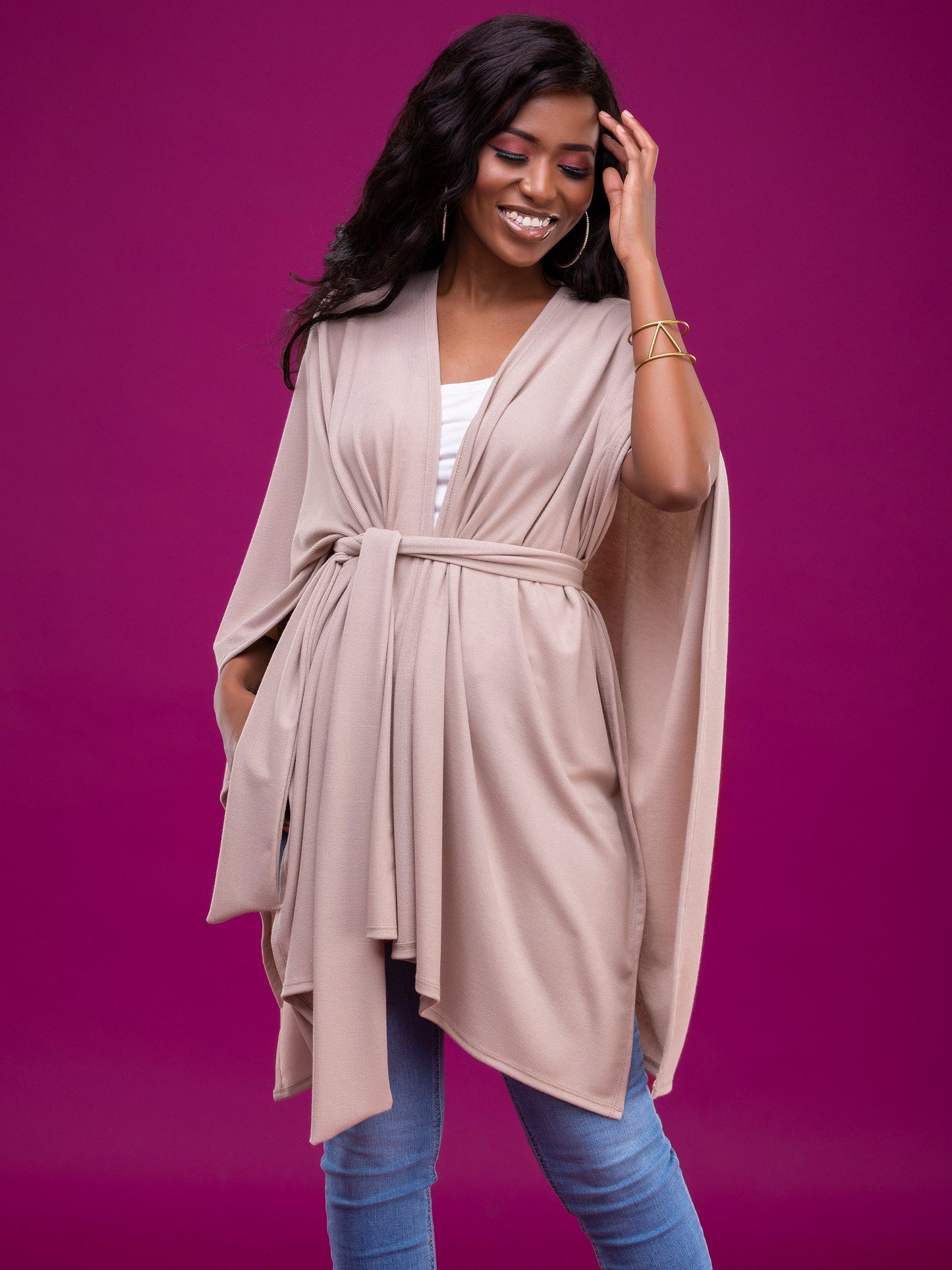 Vivo Rosie Shawl - Taupe