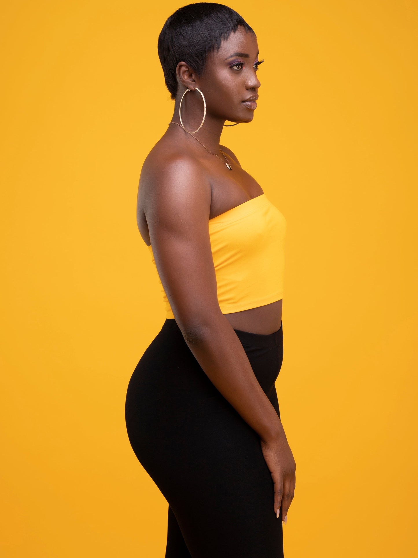 Zoya Basic Jersey Bandeau - Yellow