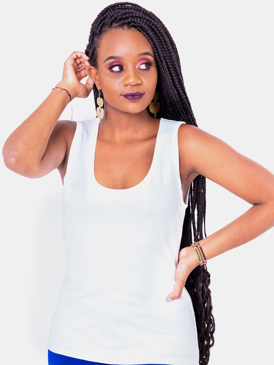 Vivo Val Tank Top - White - Shop Zetu