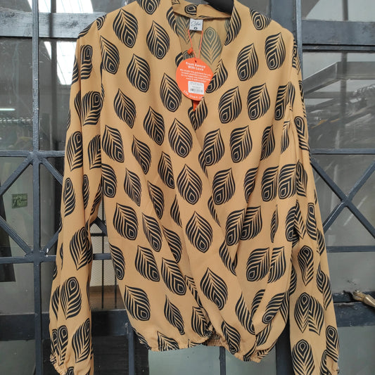 Safari Talek Lap - Over Top - Brown / Black Print