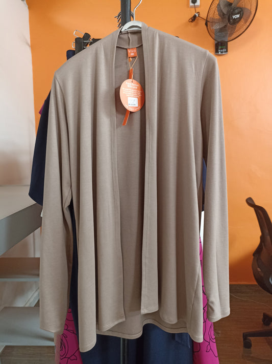 Vivo Leila Hip Length Waterfall - Taupe