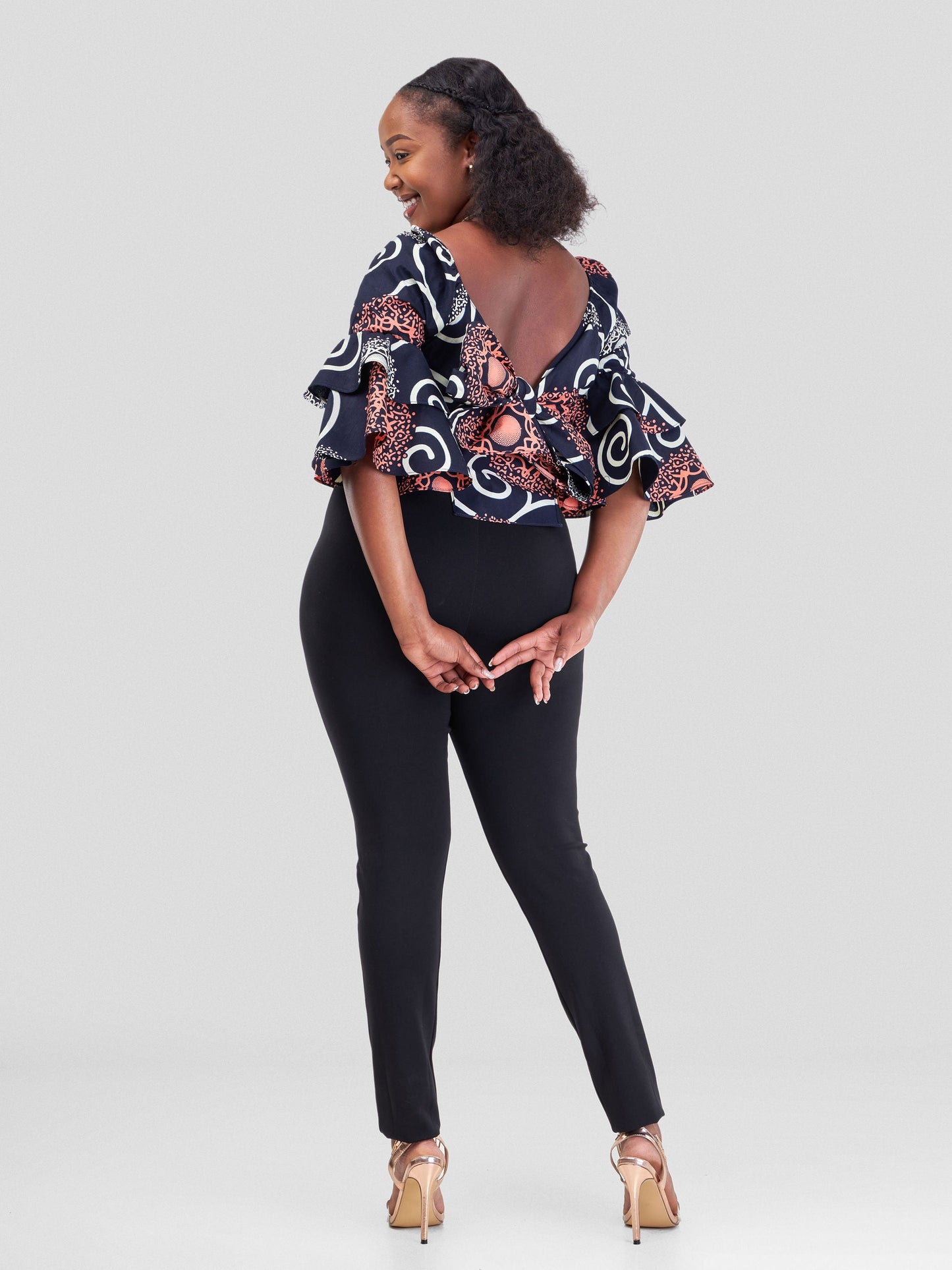 Vivo Naya Tiered Sleeve Wrap Top - Duara