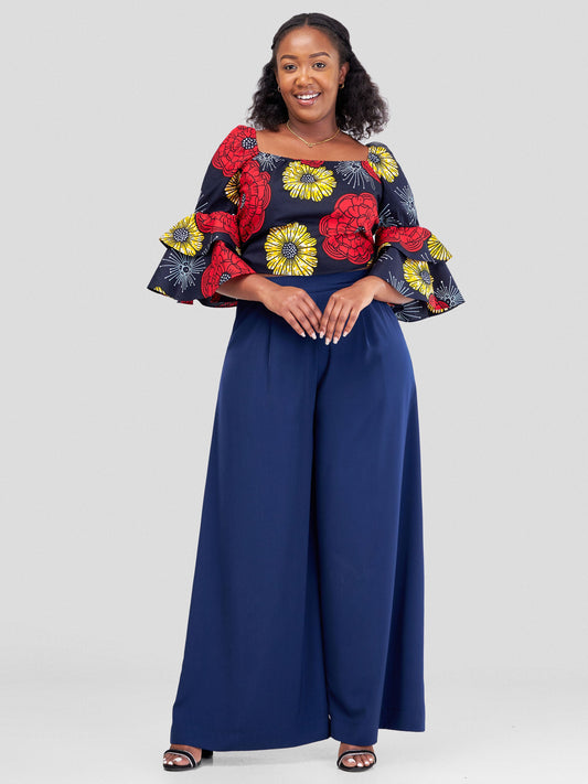 Vivo Naya Tiered Sleeve Wrap Top - Ua