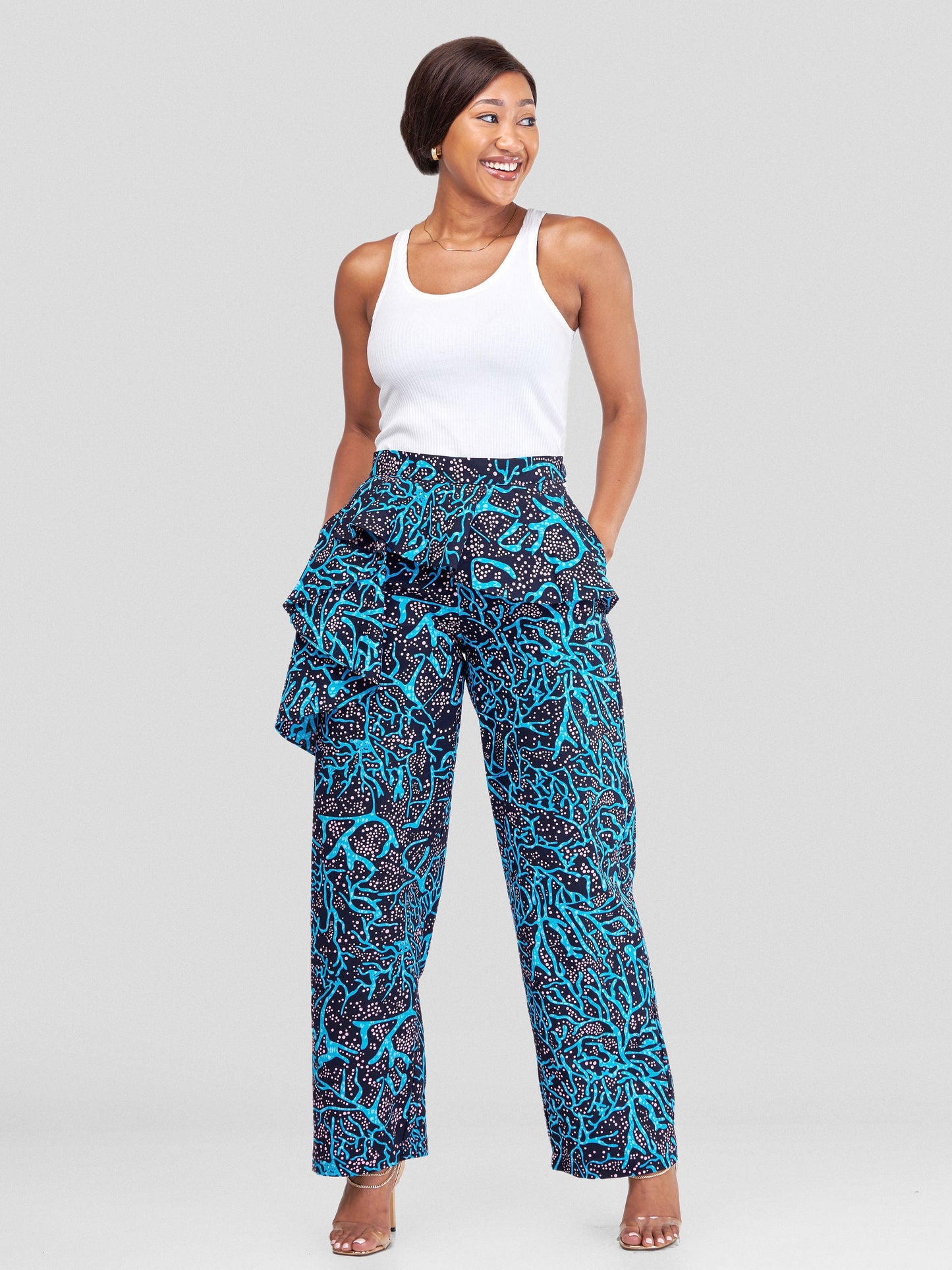 Vivo Naya Draped Panel Pants - Mawimbi