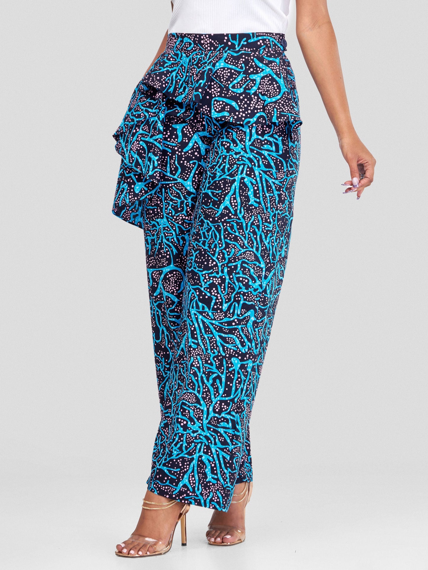 Vivo Naya Draped Panel Pants - Mawimbi
