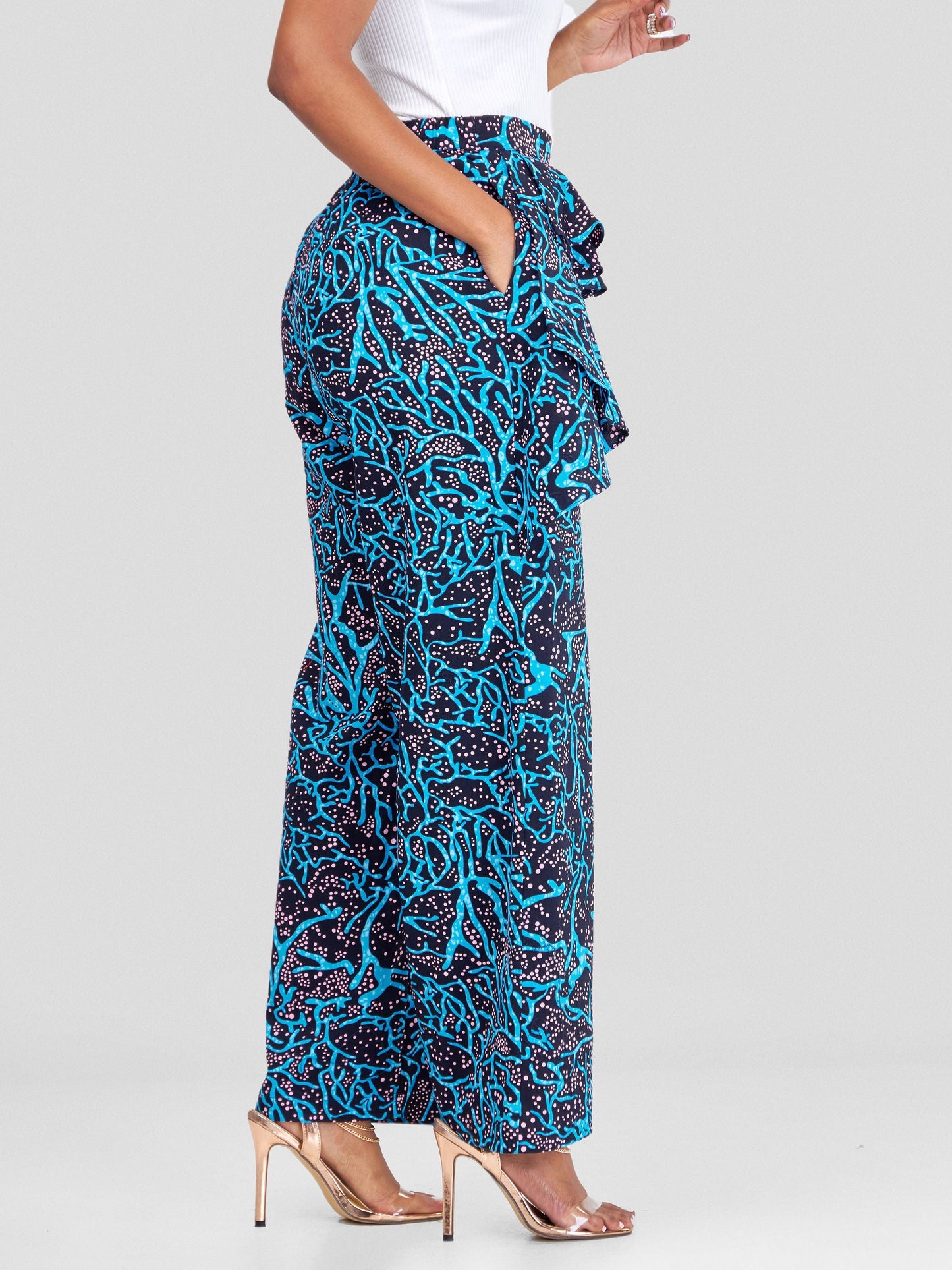 Vivo Naya Draped Panel Pants - Mawimbi
