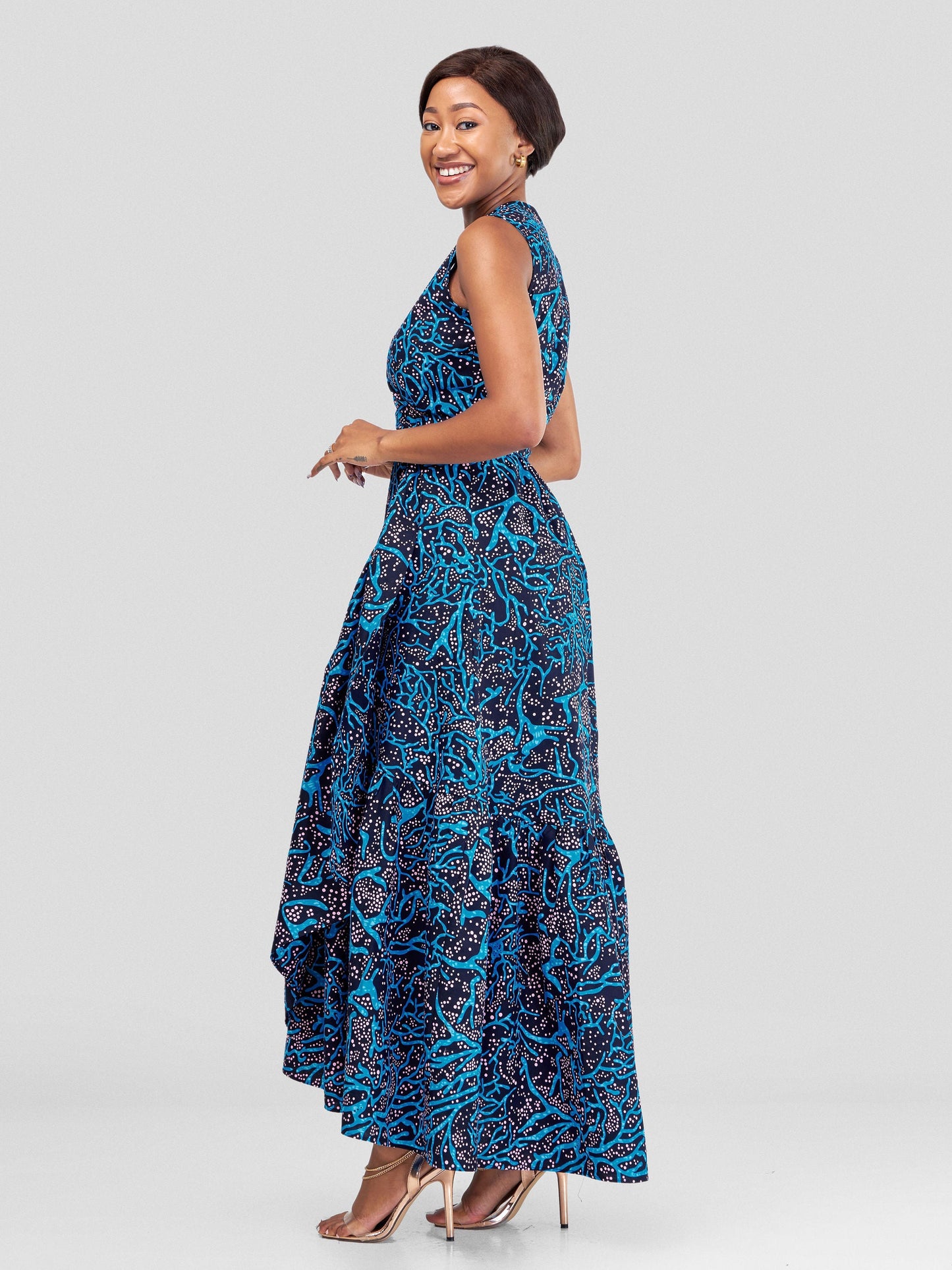 Vivo Naya Sleeveless Wrap Maxi Dress - Mawimbi