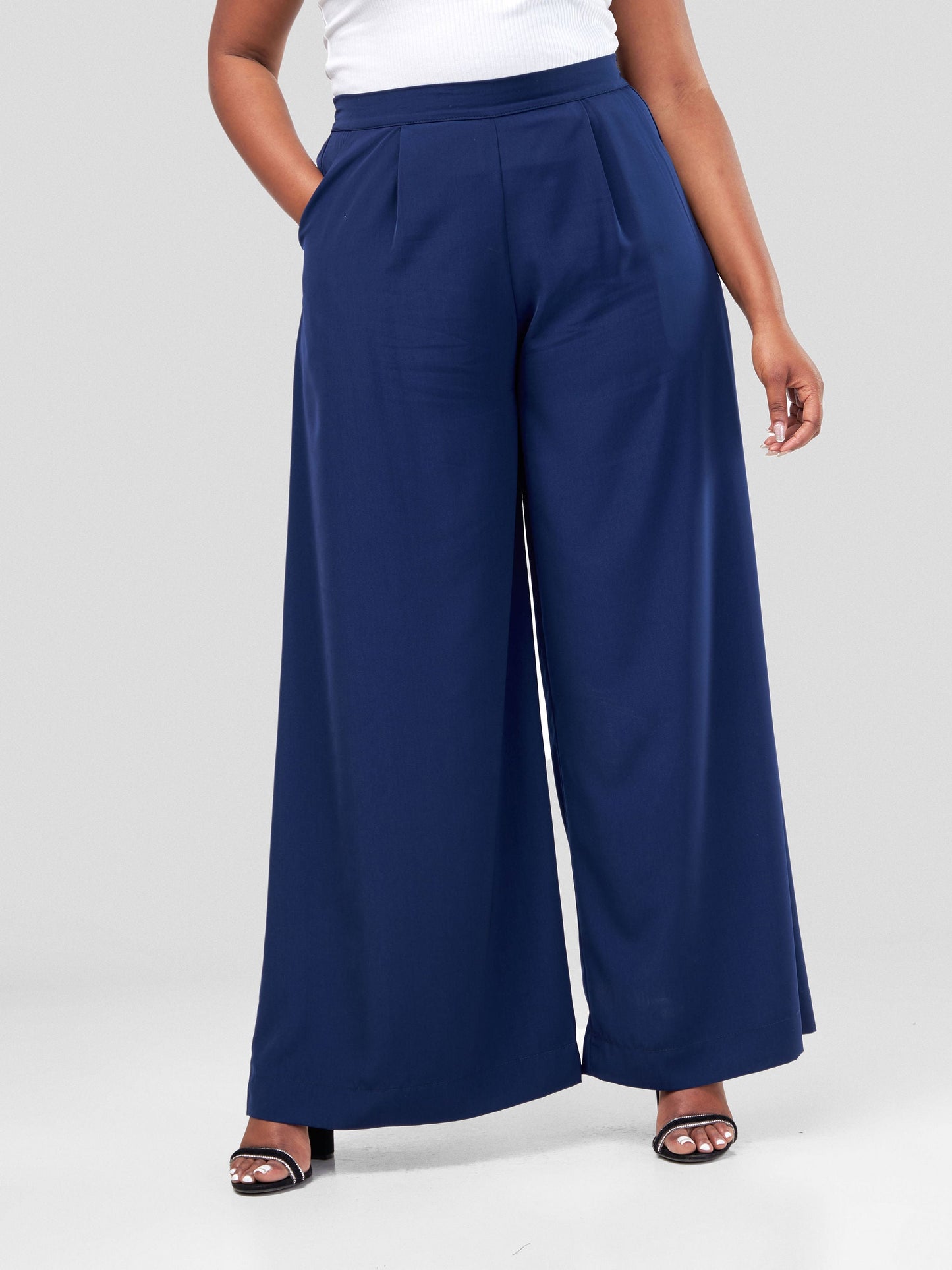 Vivo Naya Wide Leg Pants - Navy Blue