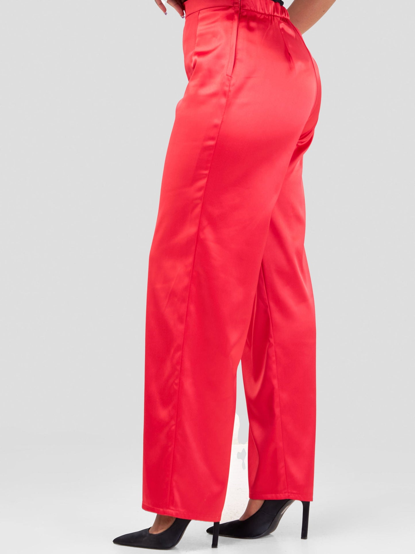 Vivo Raha Straight Pants - Red