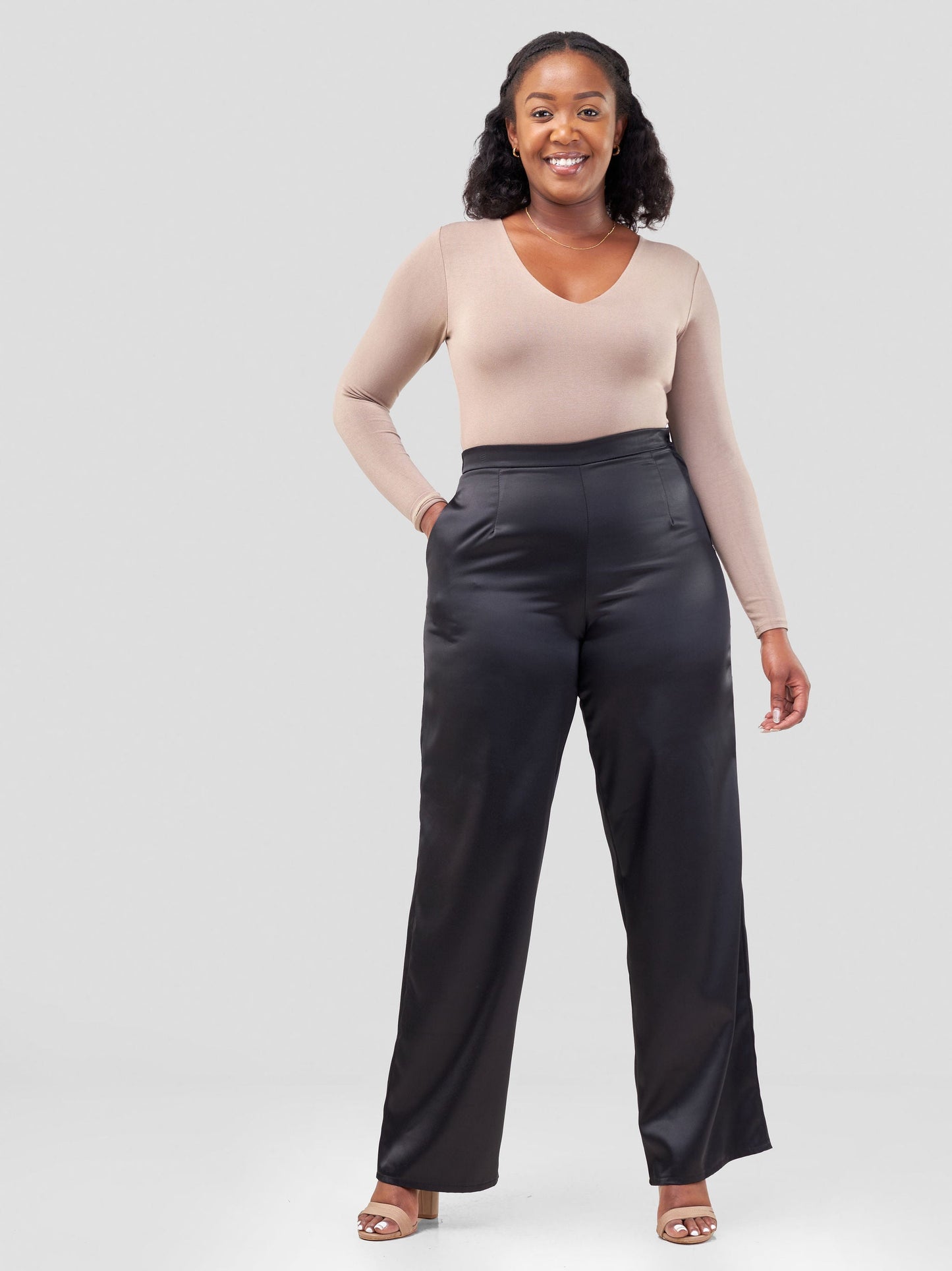 Vivo Raha Straight Pants - Black