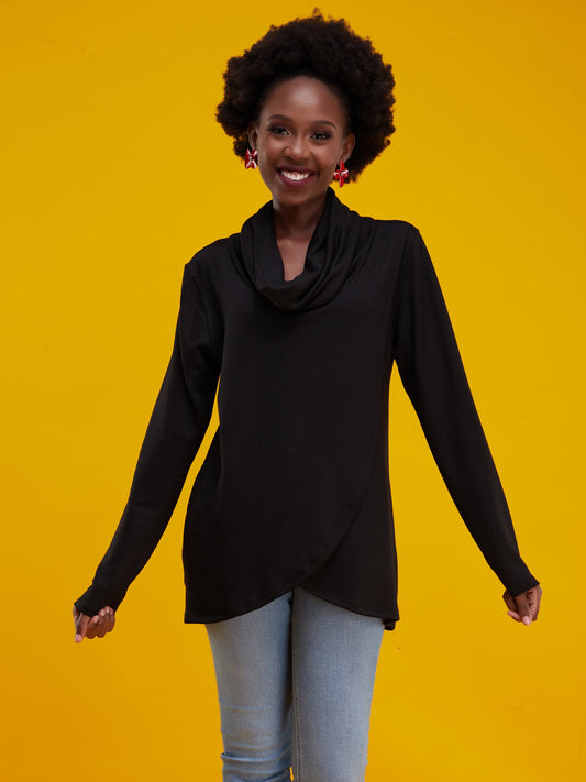 Vivo Basic Tulip Sweater - Black