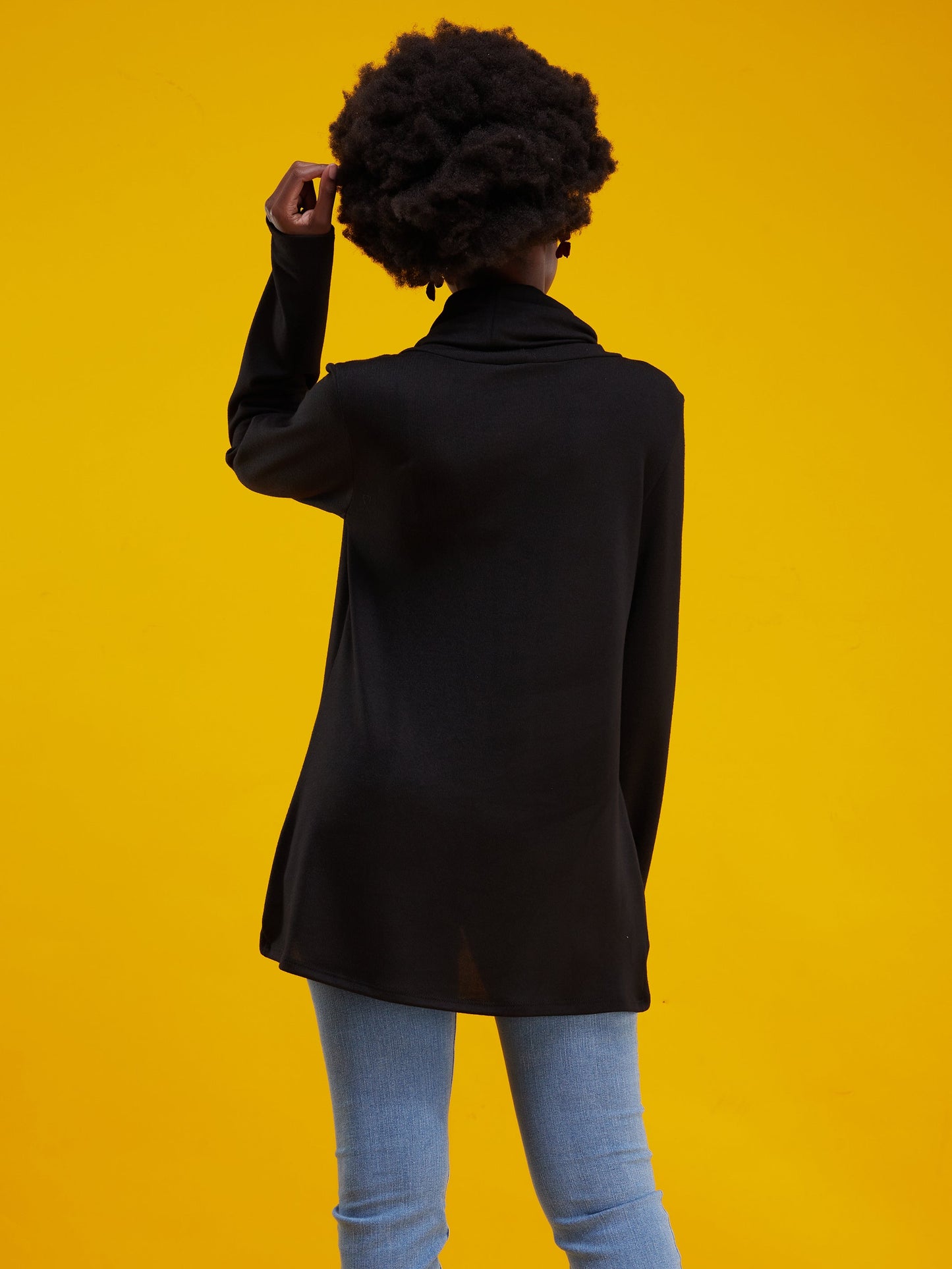 Vivo Basic Tulip Sweater - Black